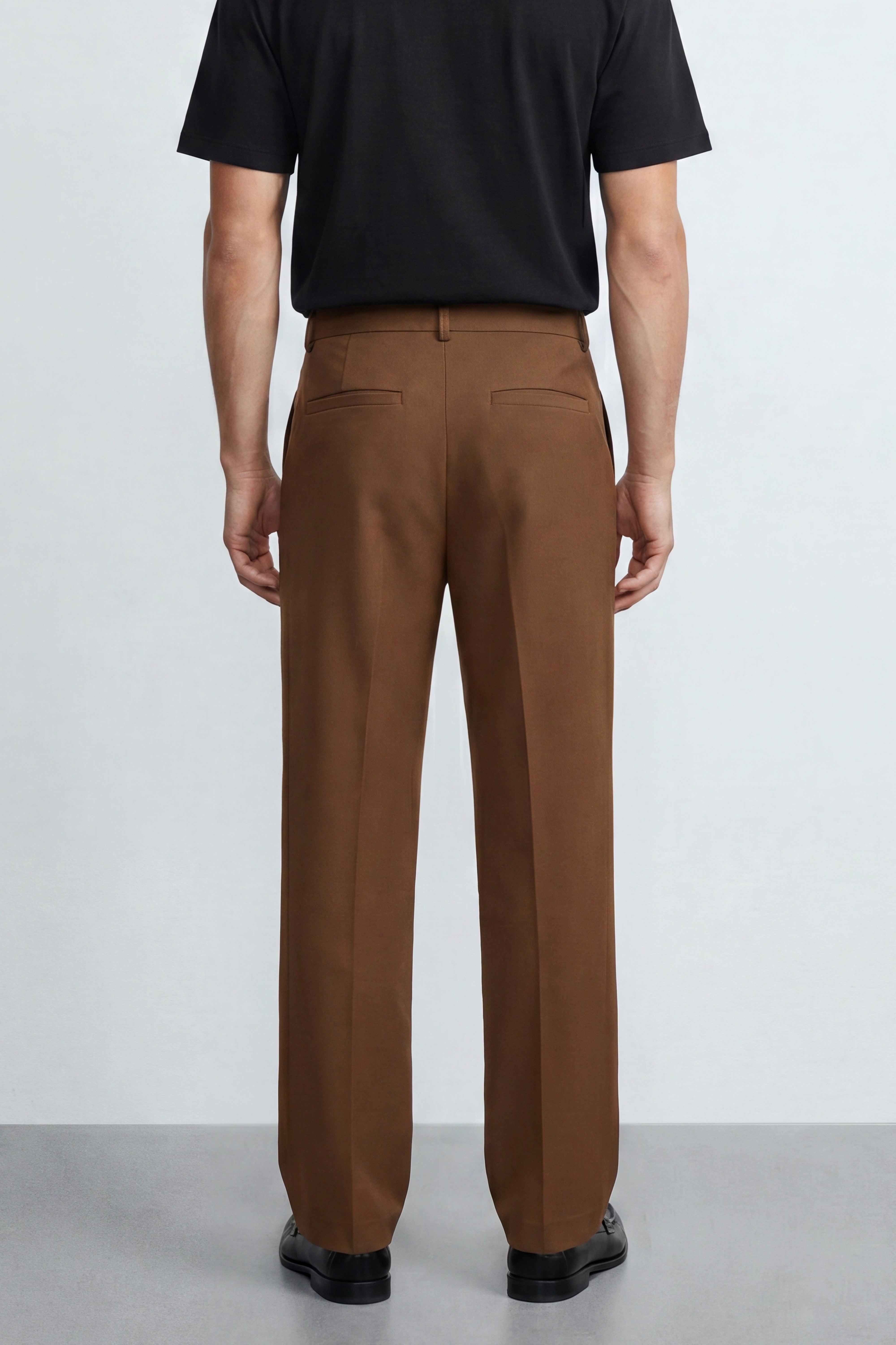 Tailored Cotton Blend Pants