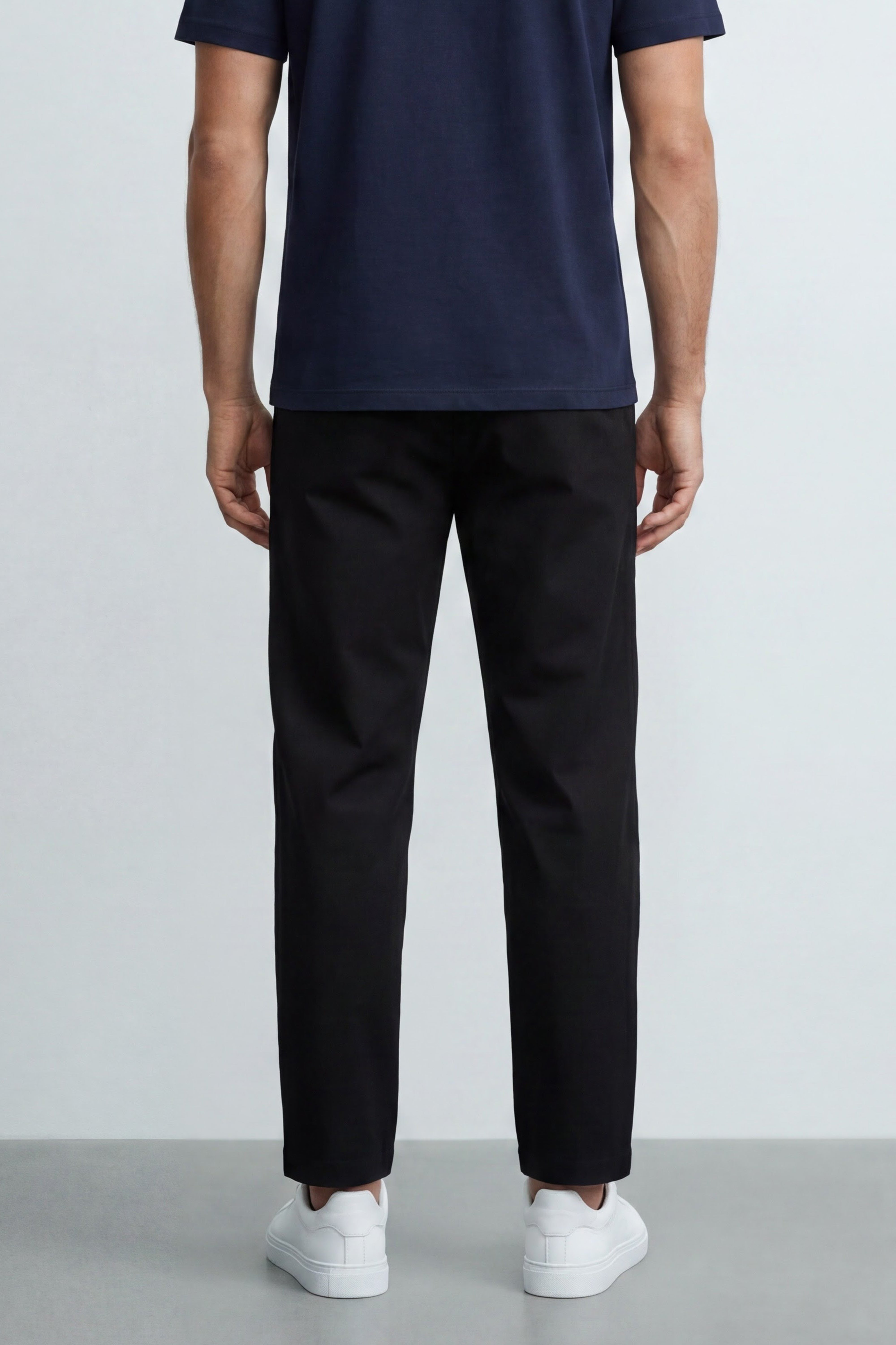 Tailored Cotton Blend Pants
