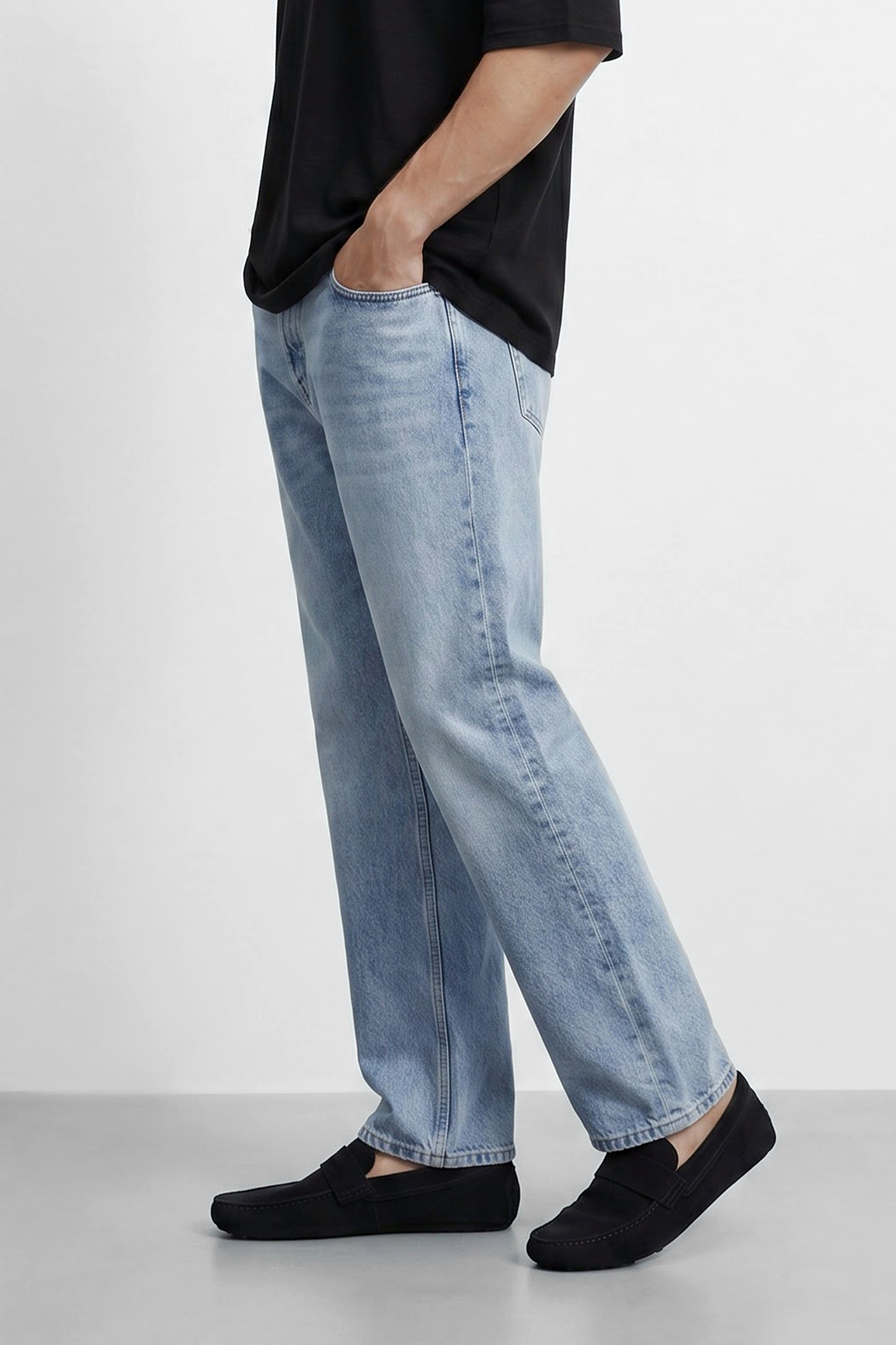Relaxed Fit Cotton Jeans