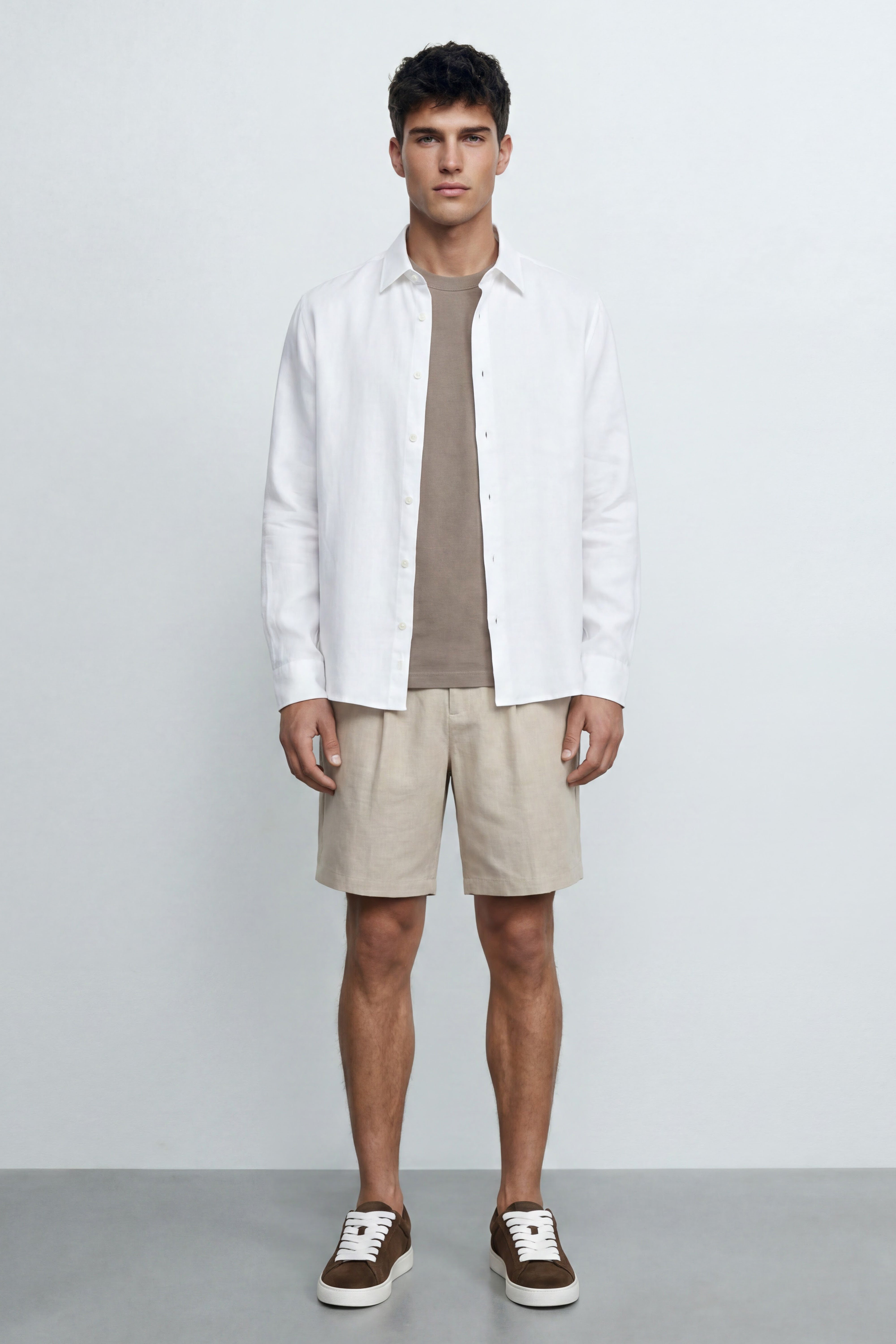 Regular Fit Linen Shirt