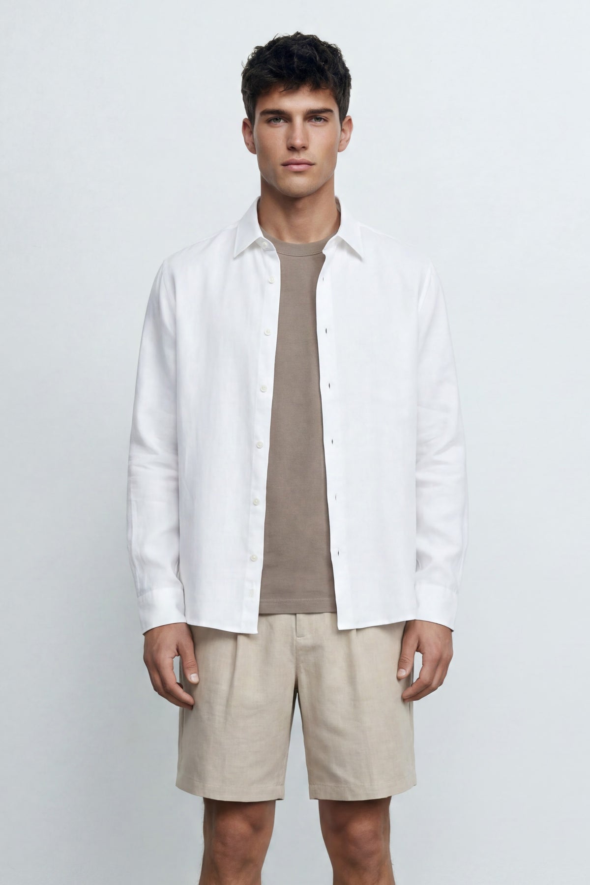 Regular Fit Linen Shirt