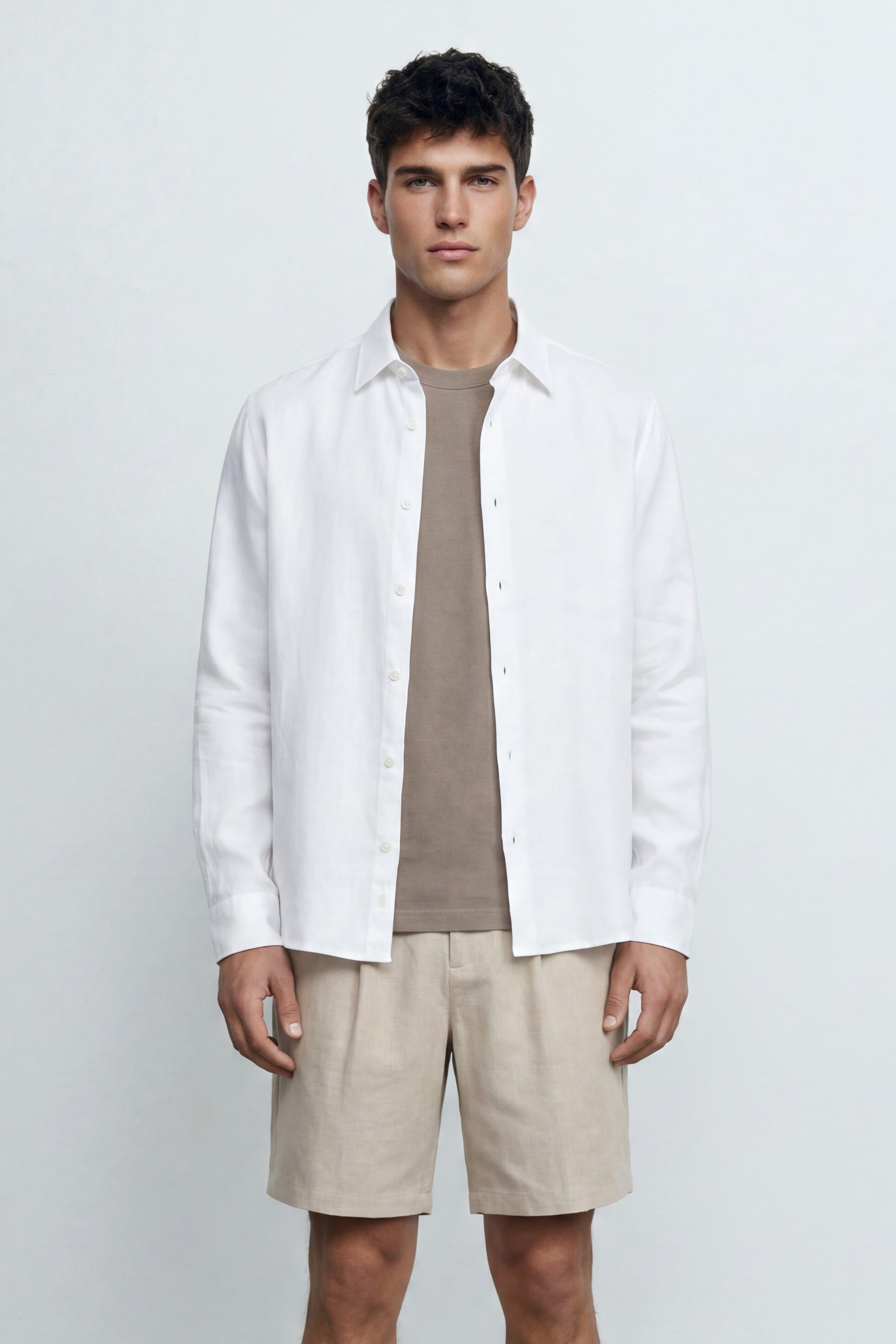 Regular Fit Linen Shirt