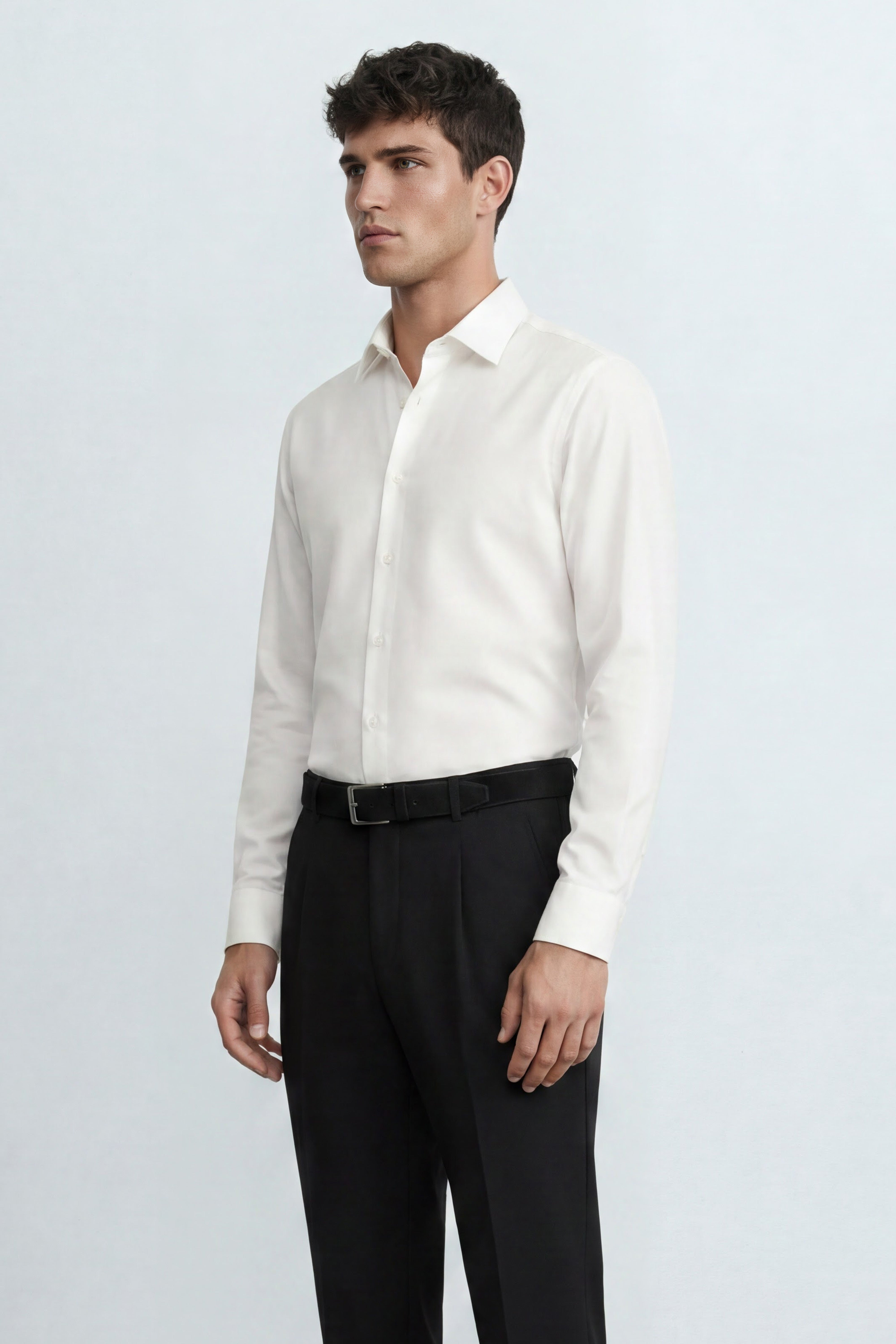Slim Fit Bamboo Blend Shirt