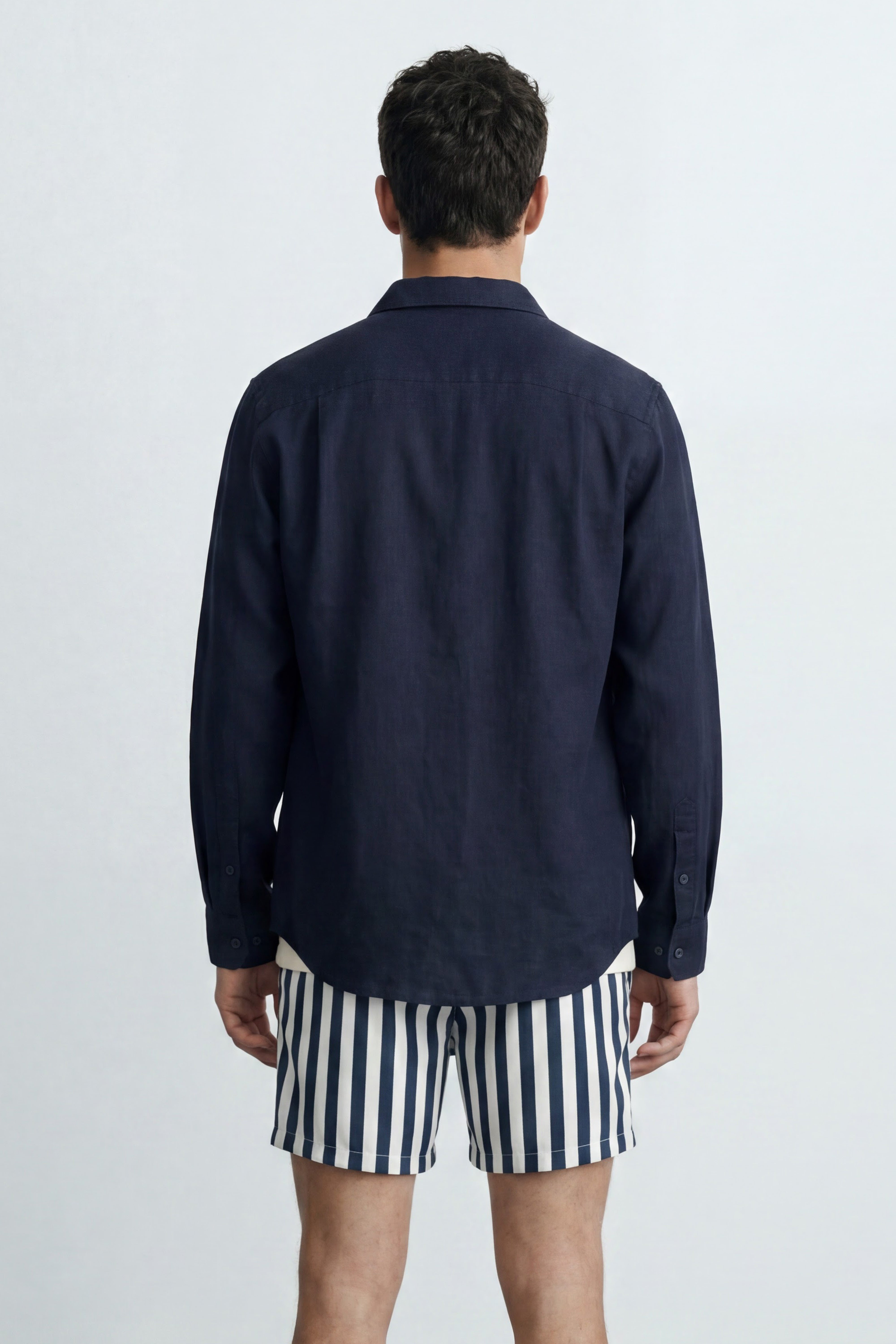 Relaxed Fit Linen Long Sleeve Shirt