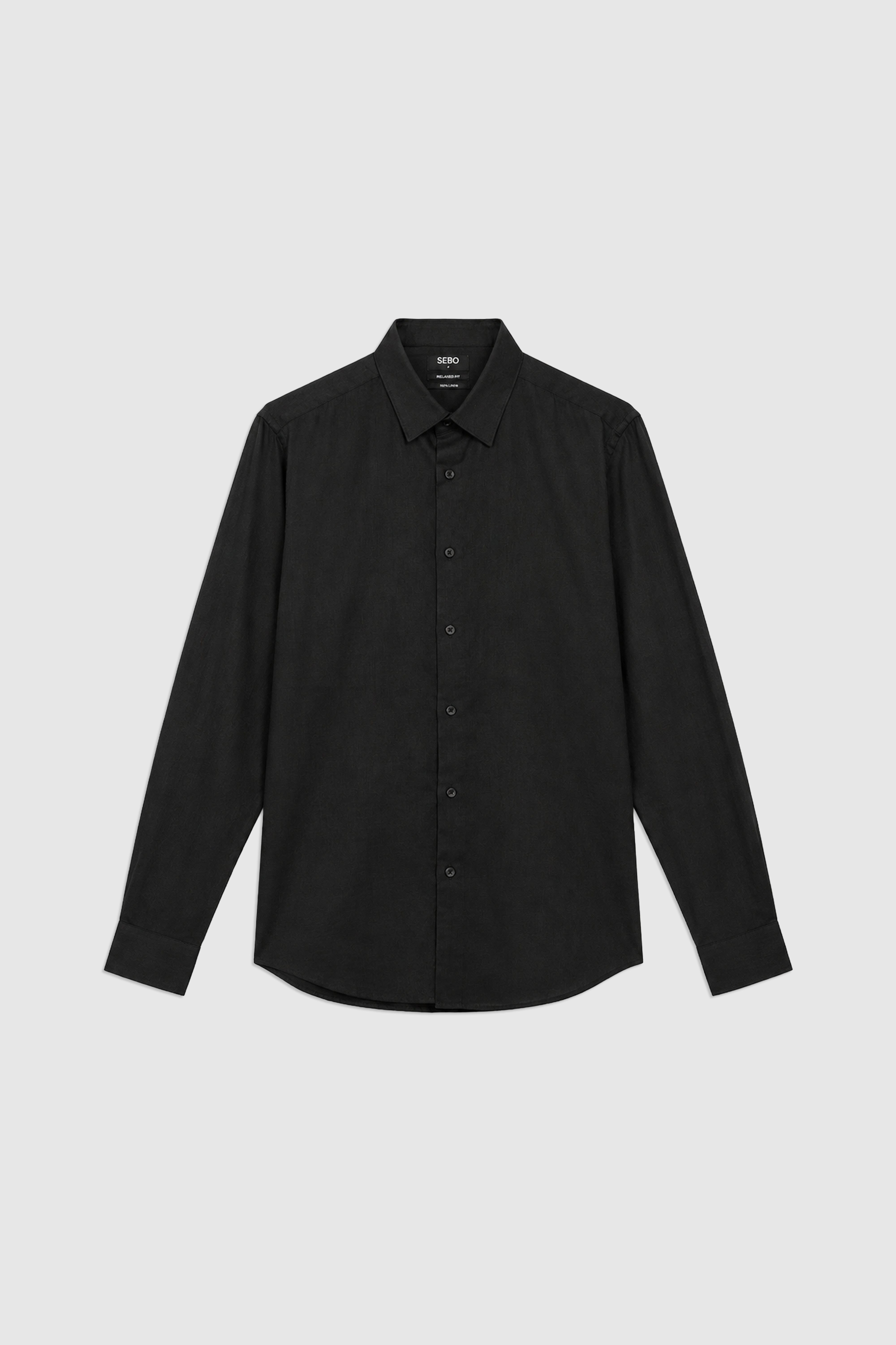Relaxed Fit Linen Long Sleeve Shirt