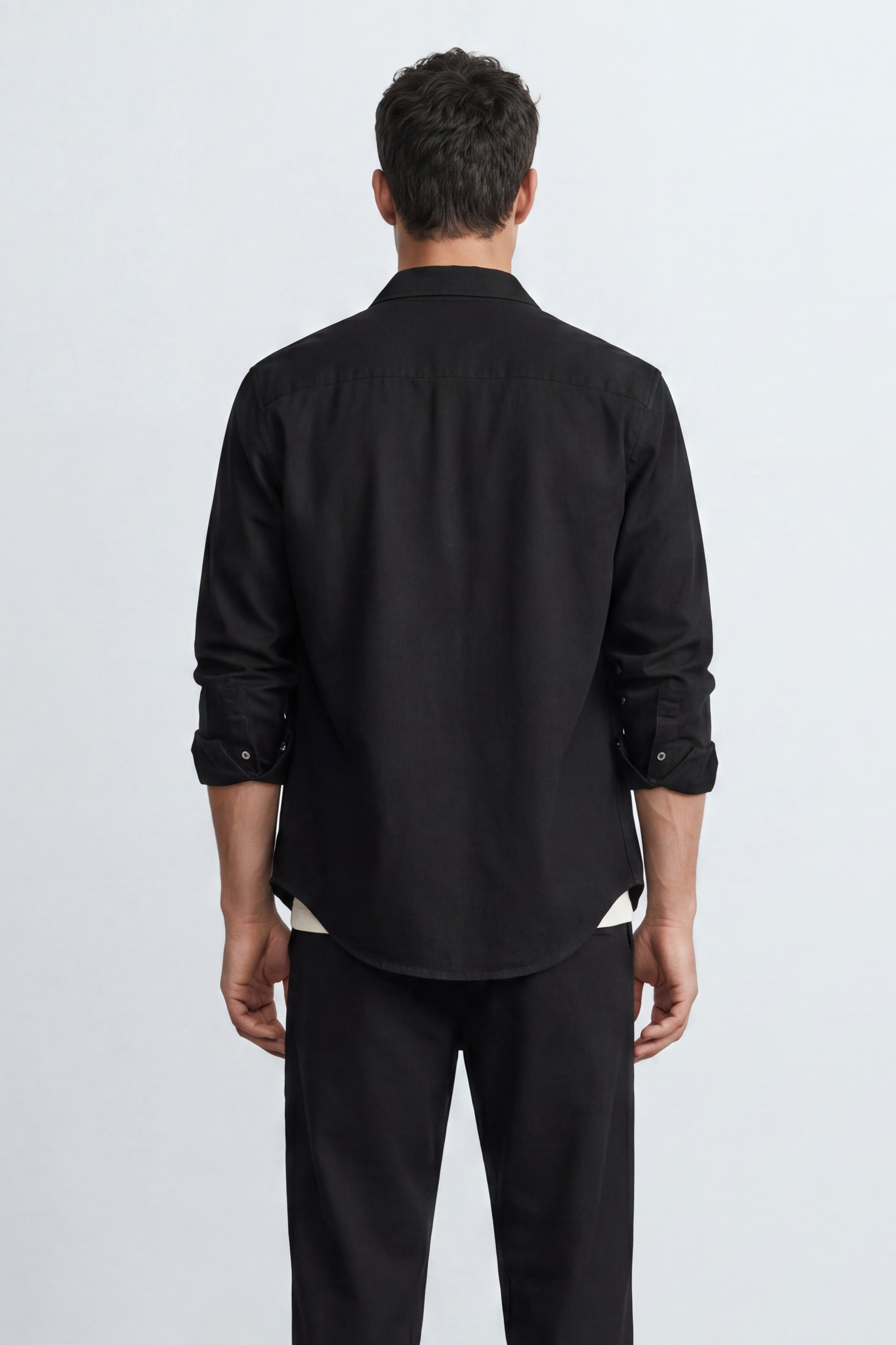 Relaxed Fit Linen Long Sleeve Shirt