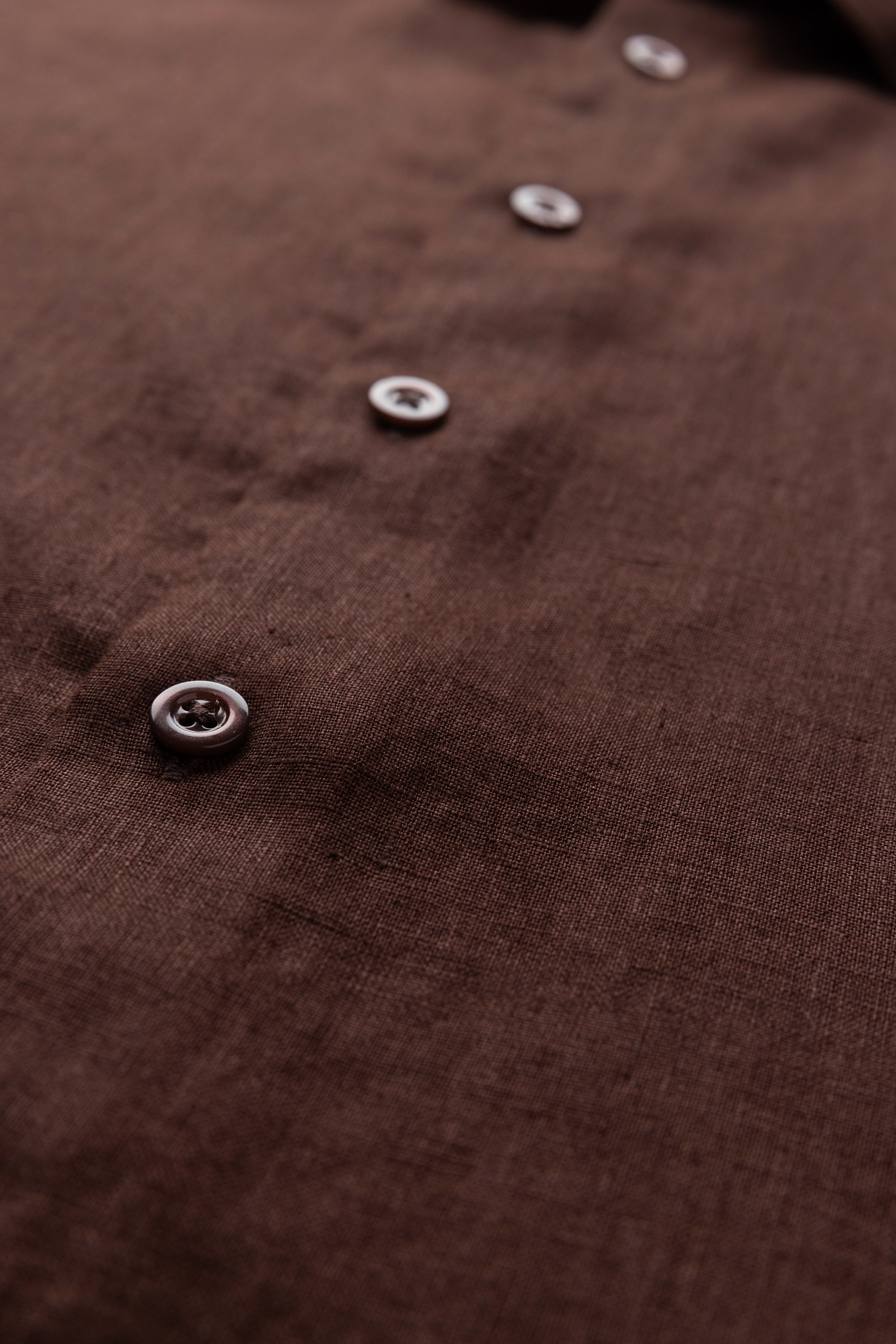 Relaxed Fit Linen Long Sleeve Shirt