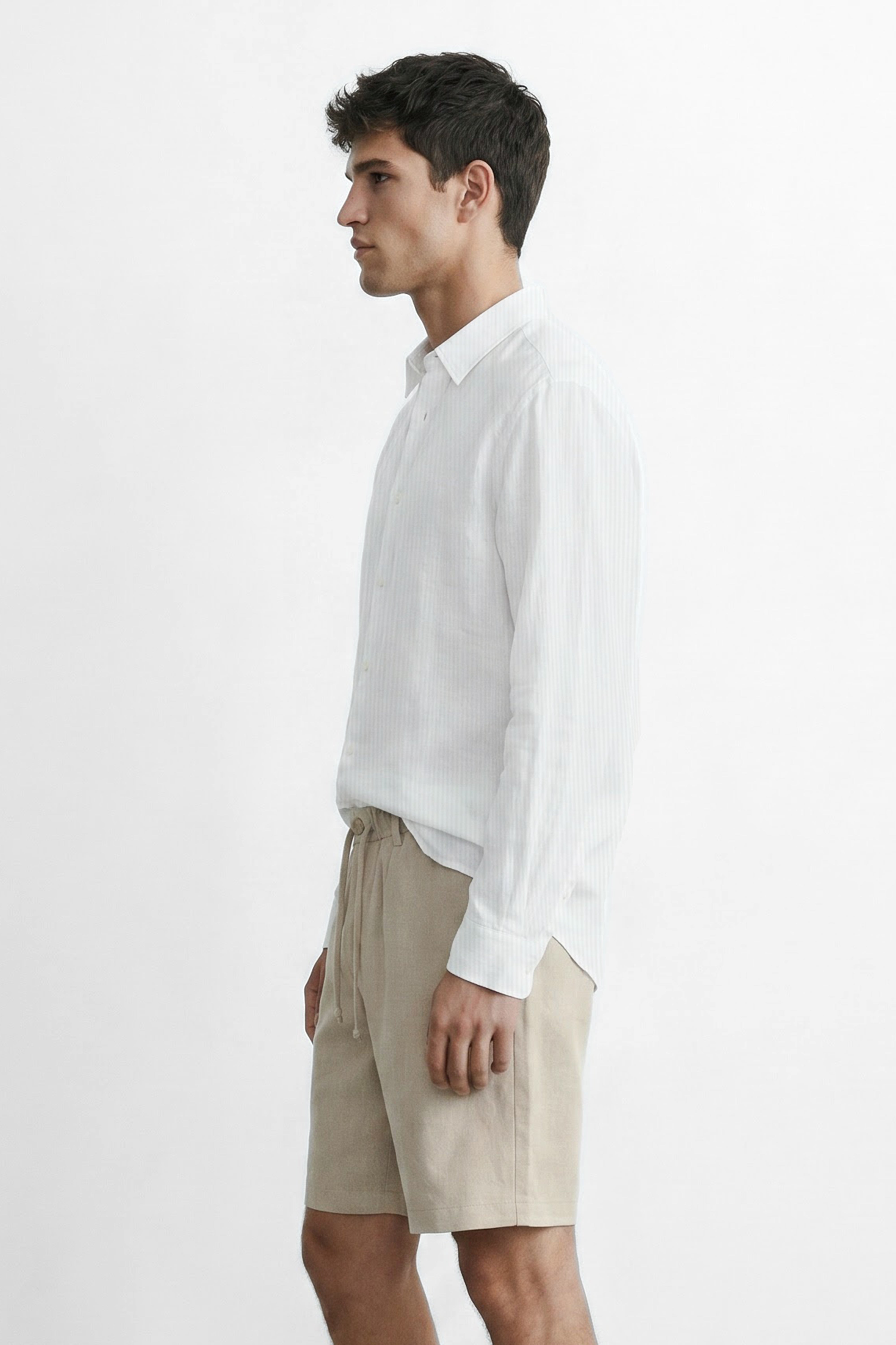 Regular Fit Linen Long Sleeve Shirt