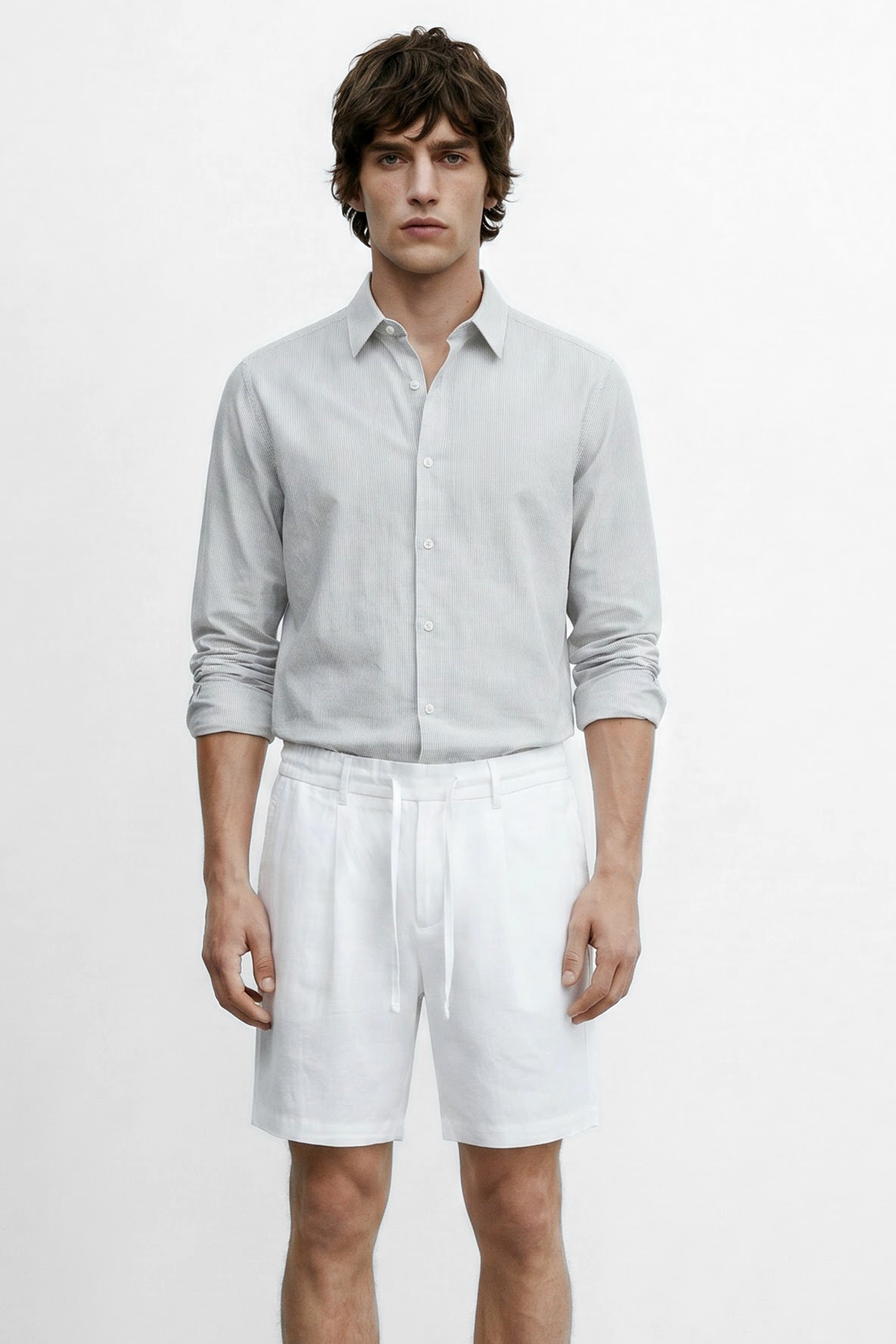 Regular Fit Linen Long Sleeve Shirt