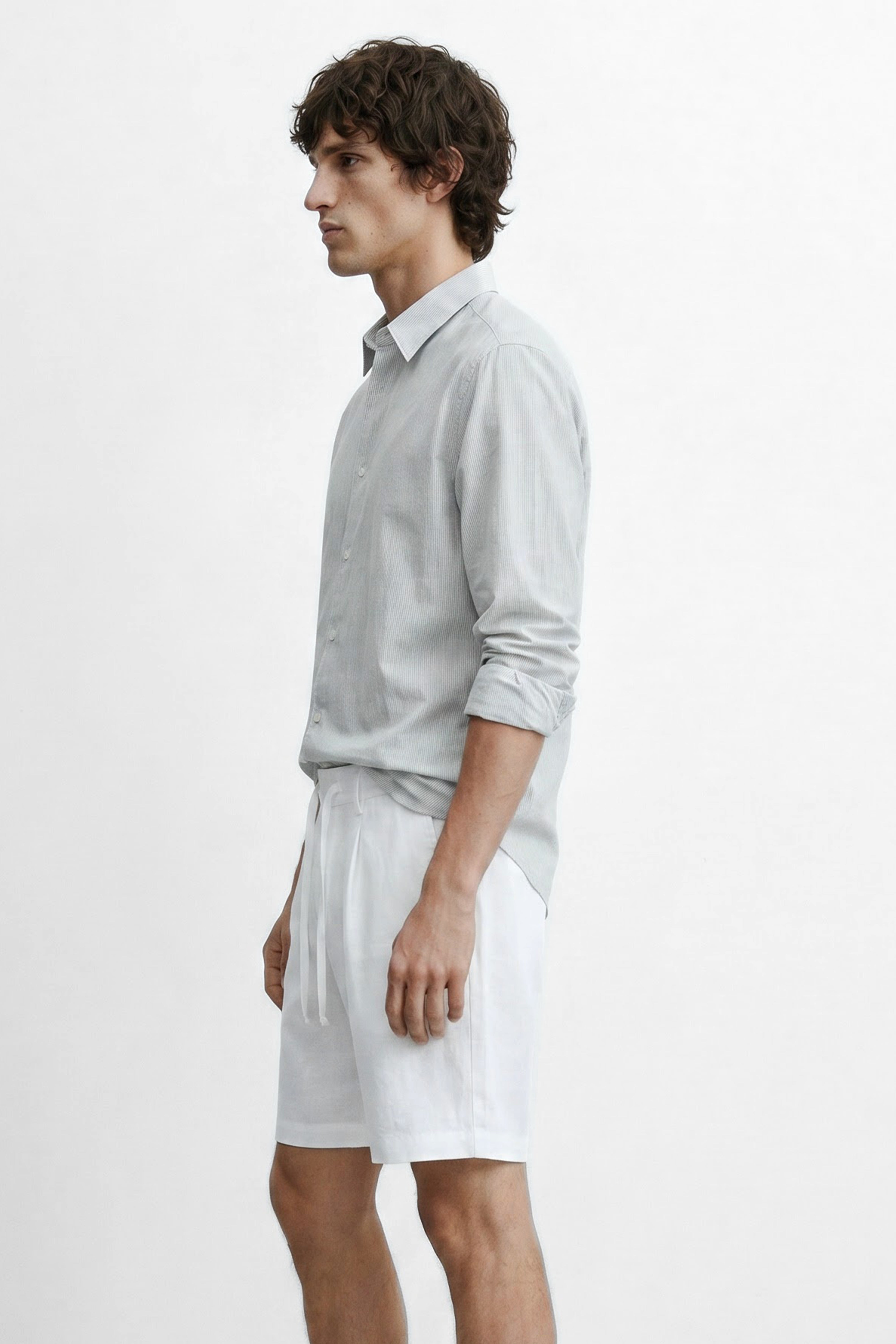Regular Fit Linen Long Sleeve Shirt