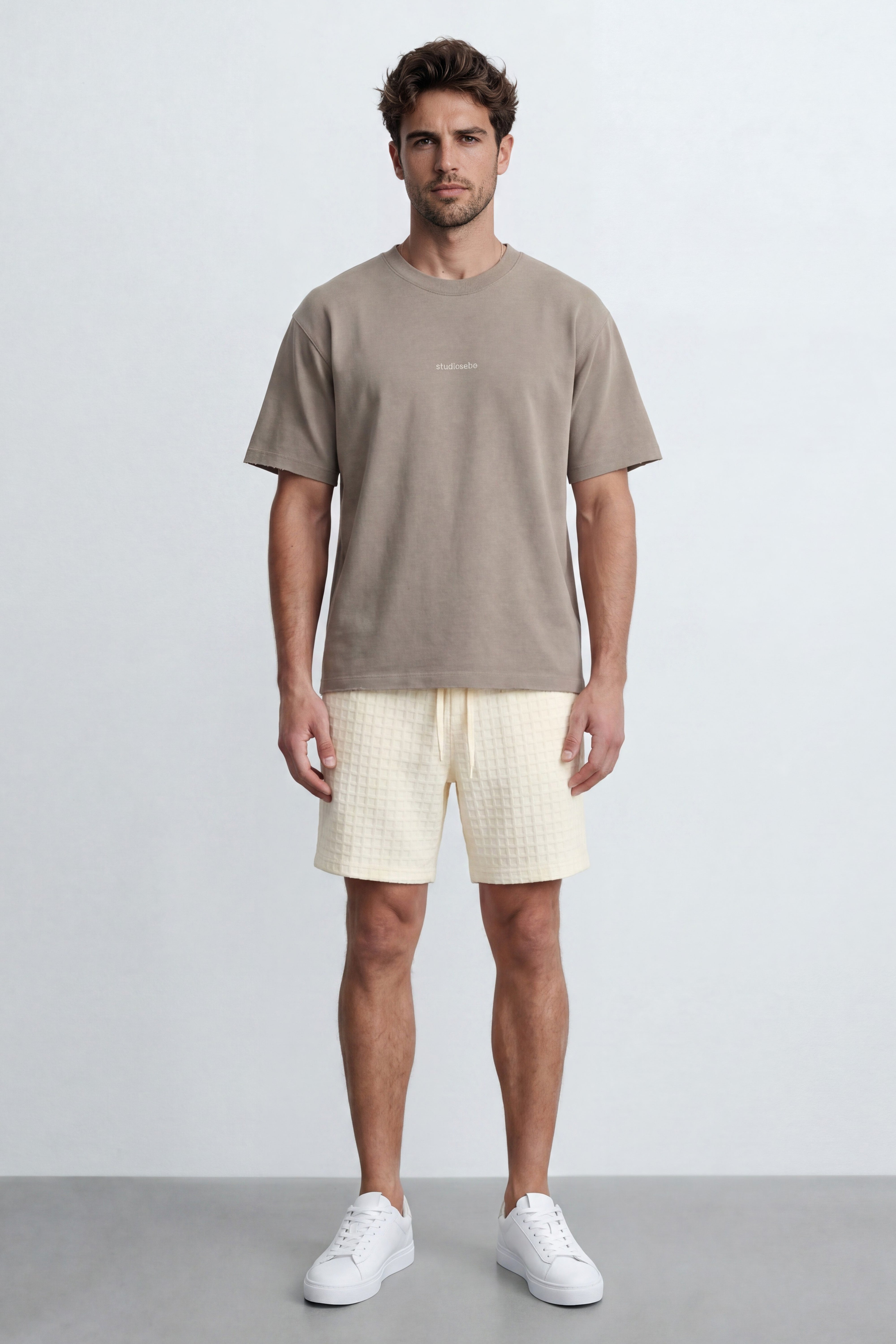 Waffle Cotton Bermuda
