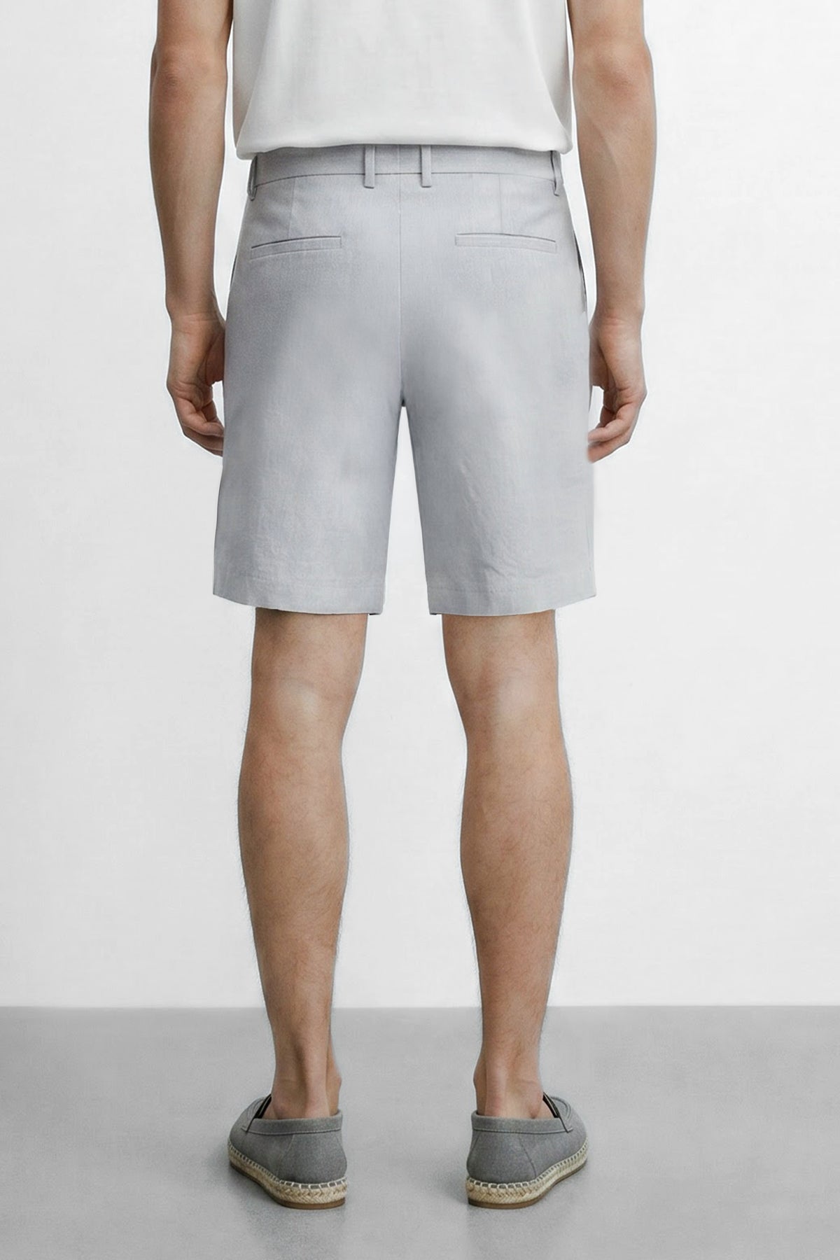Slim Fit Linen Bermuda