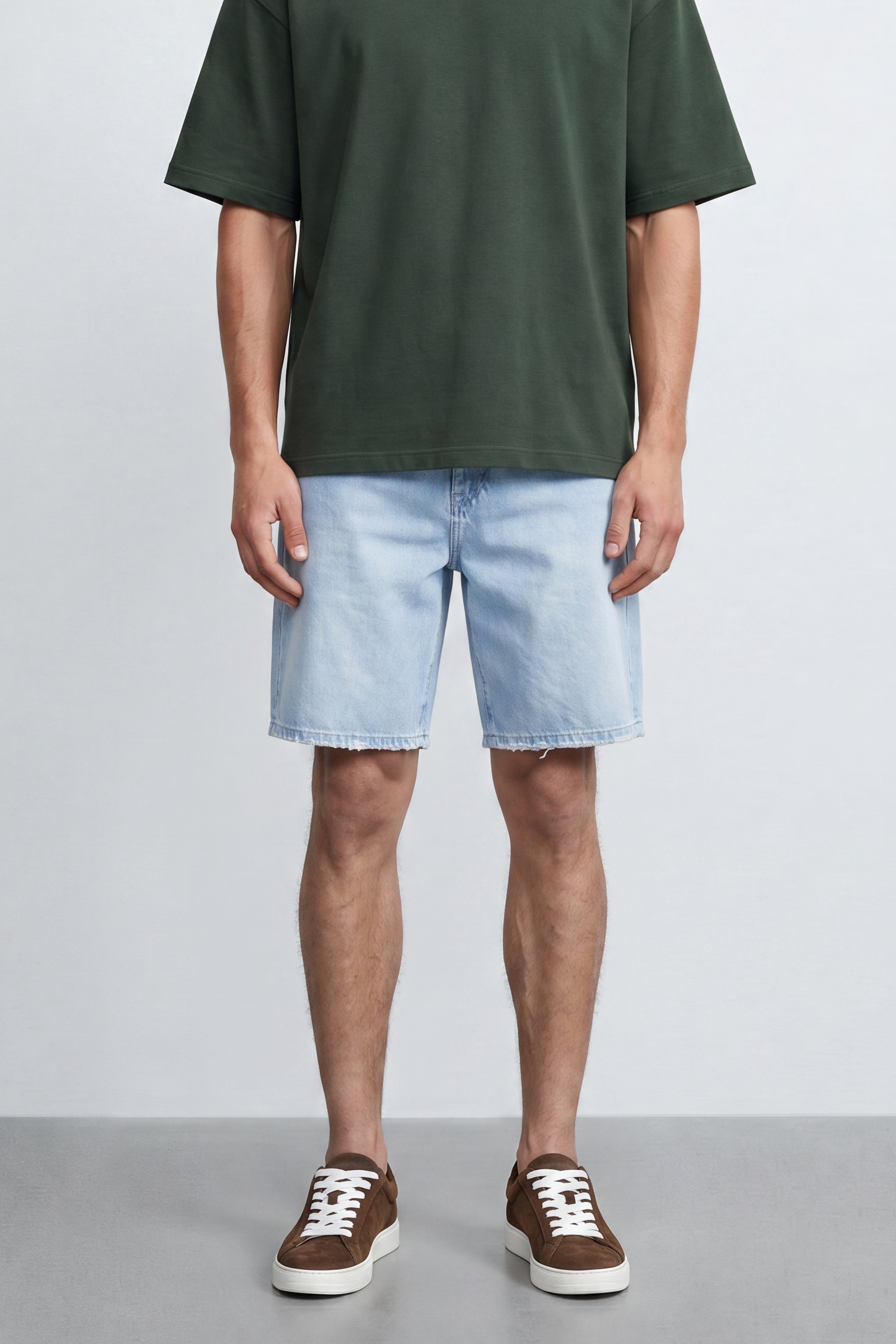 Denim Bermuda Shorts