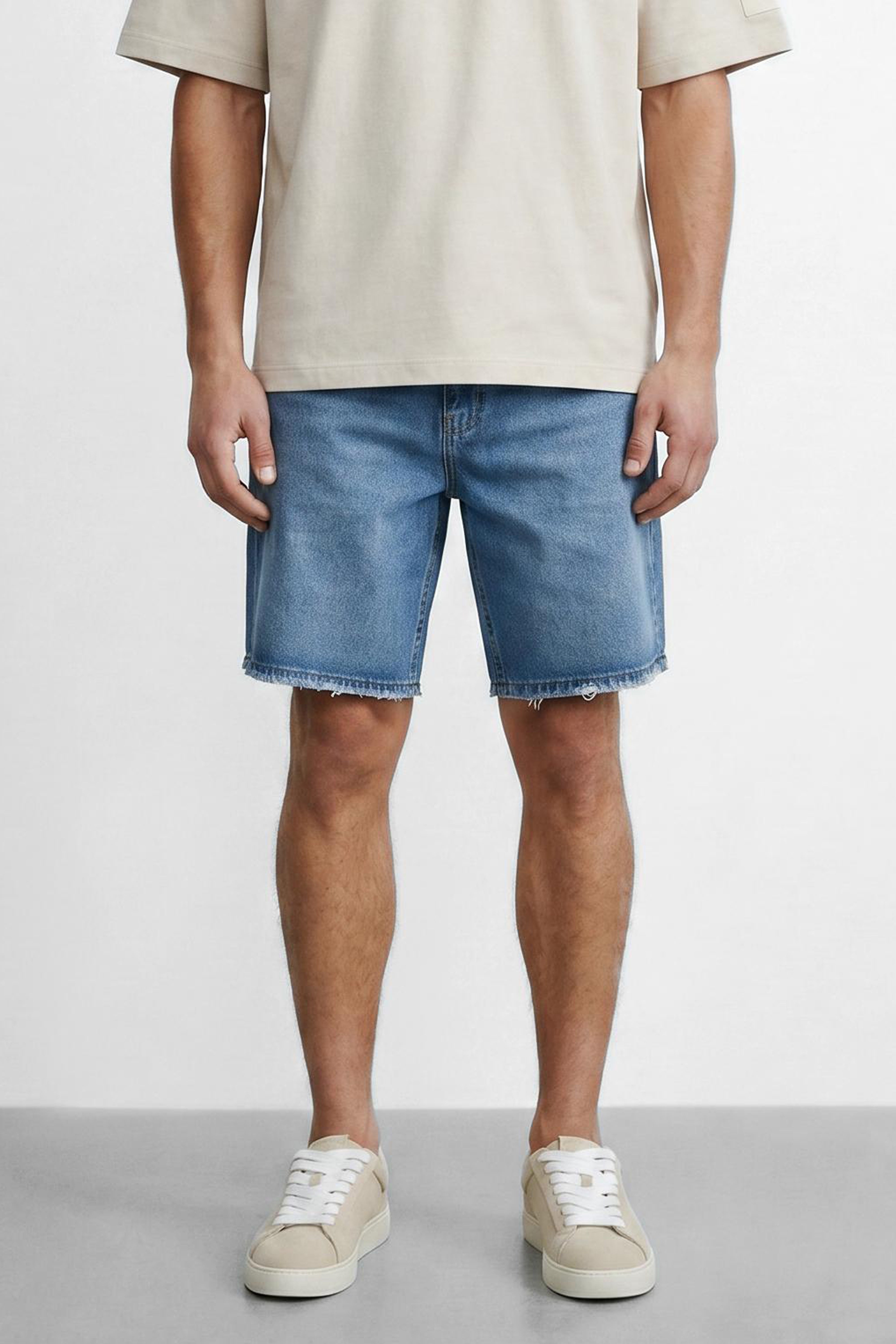 Denim Bermuda Shorts