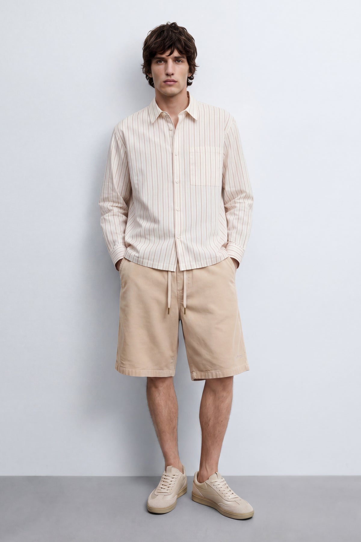 Oversized Corduroy Bermuda Shorts