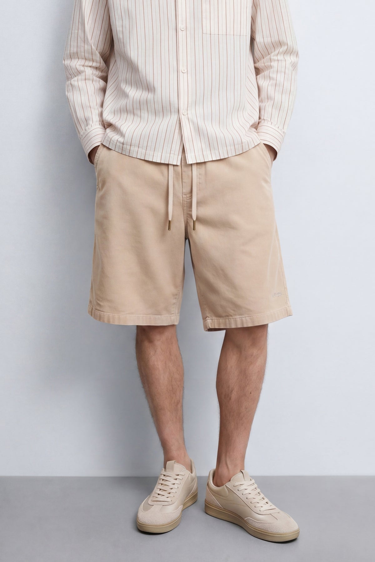 Oversized Corduroy Bermuda Shorts