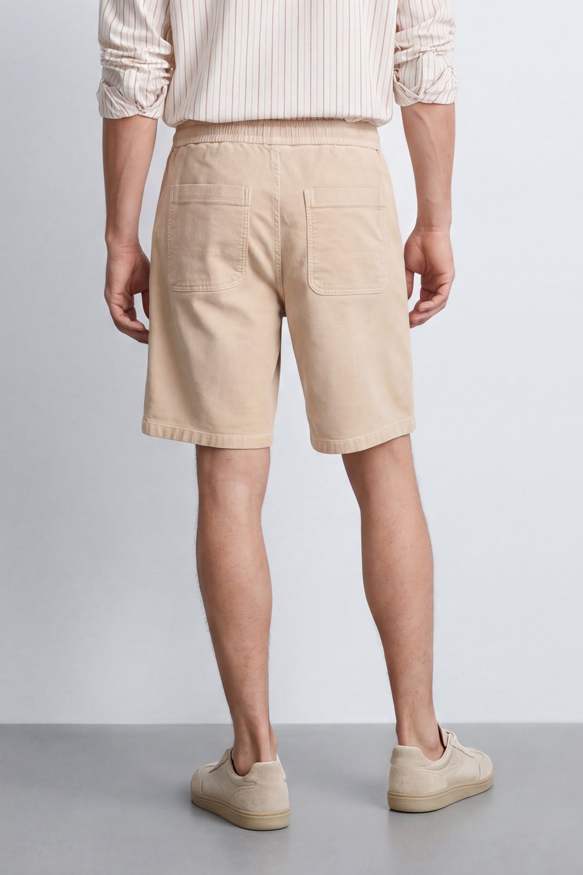 Oversized Corduroy Bermuda Shorts