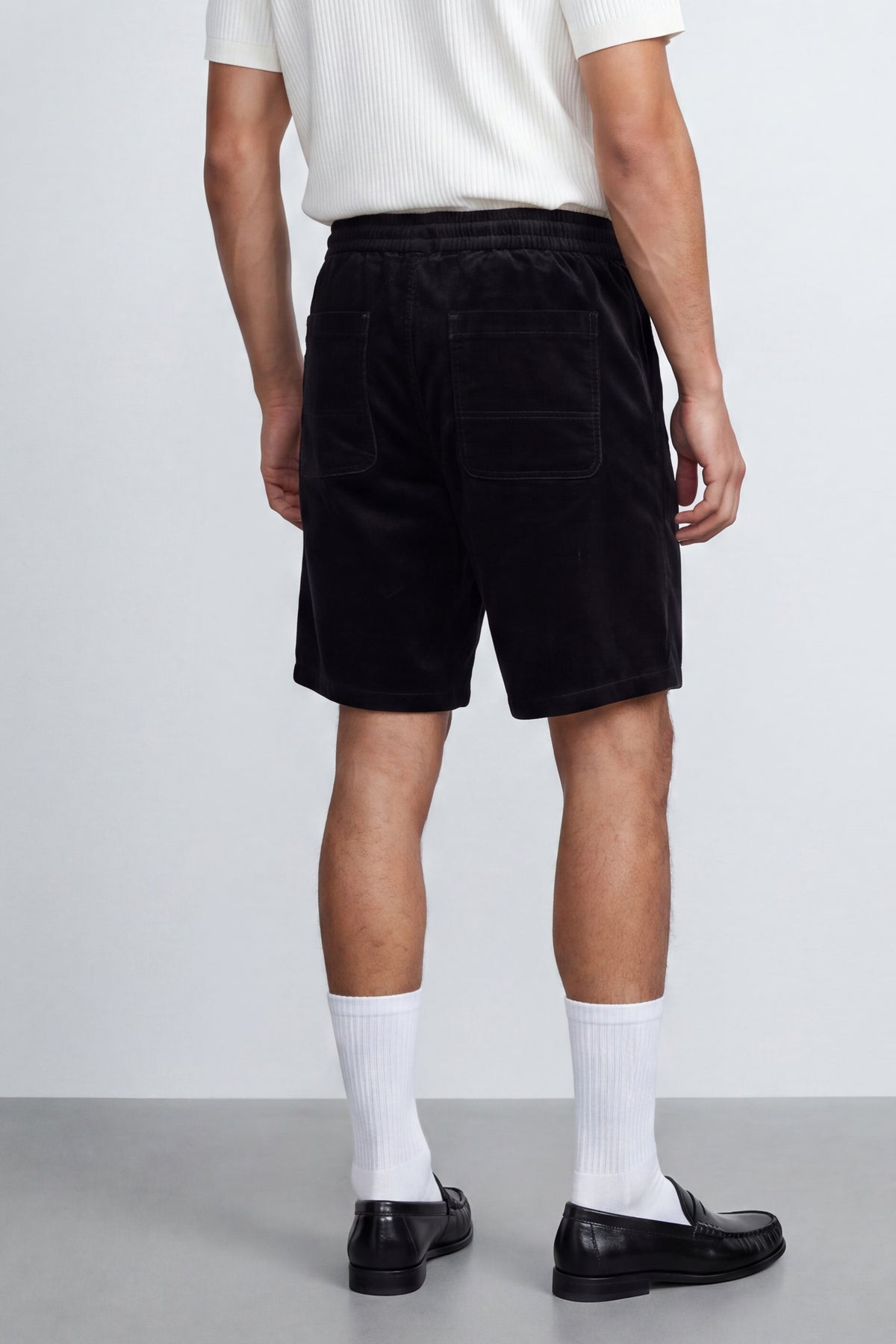 Oversized Corduroy Bermuda Shorts