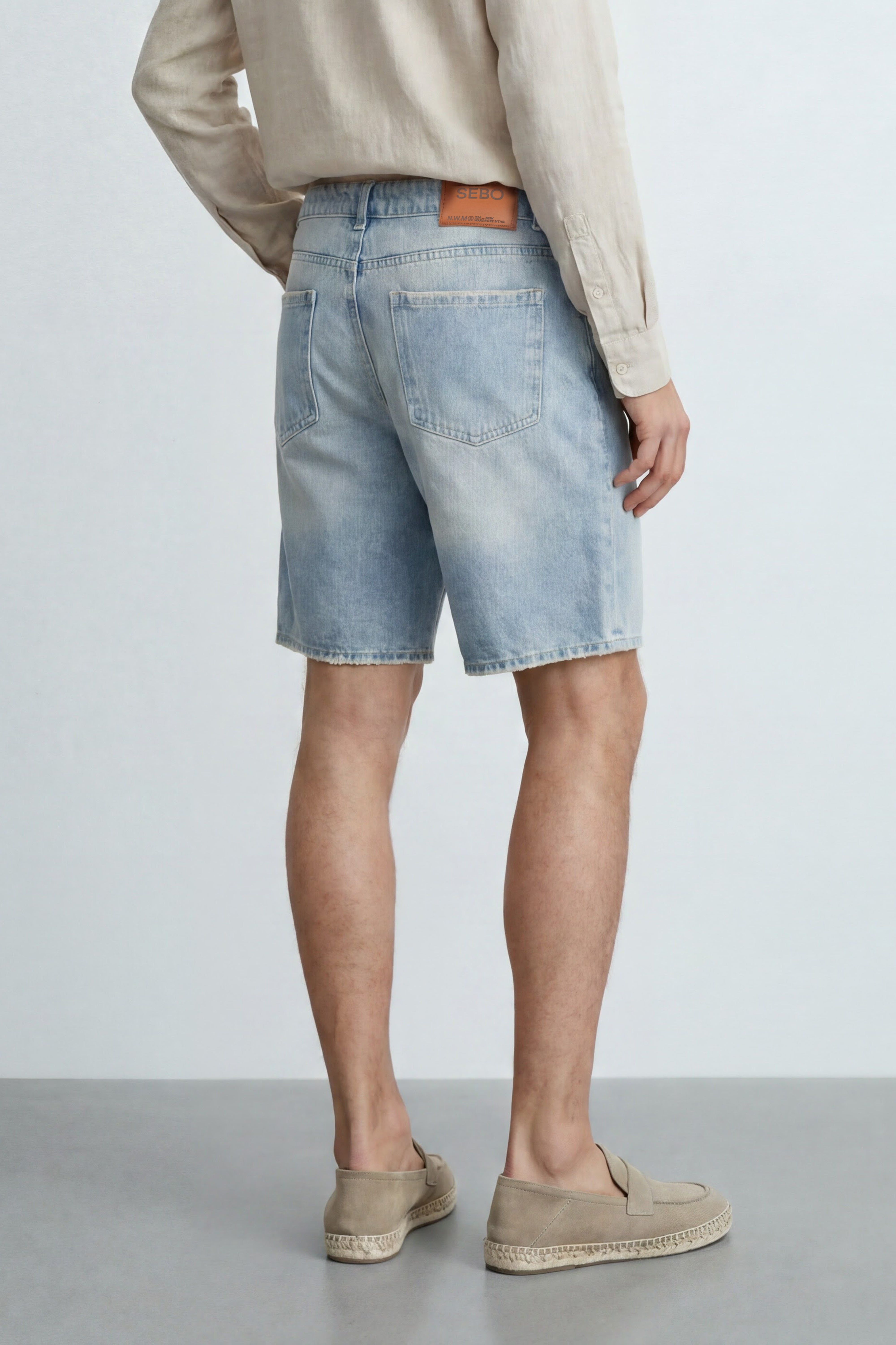 Cotton Denim Bermuda