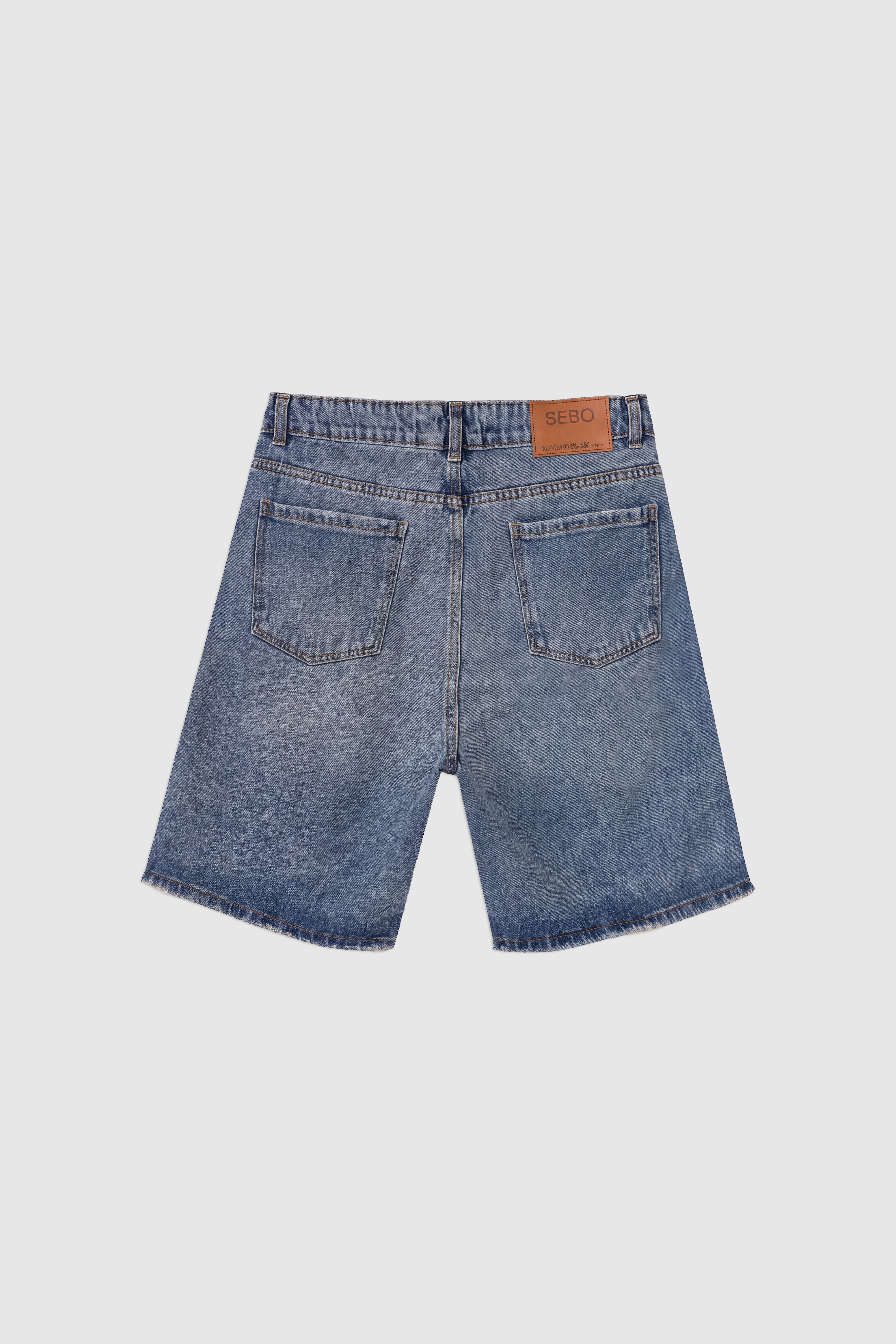 Cotton Denim Bermuda