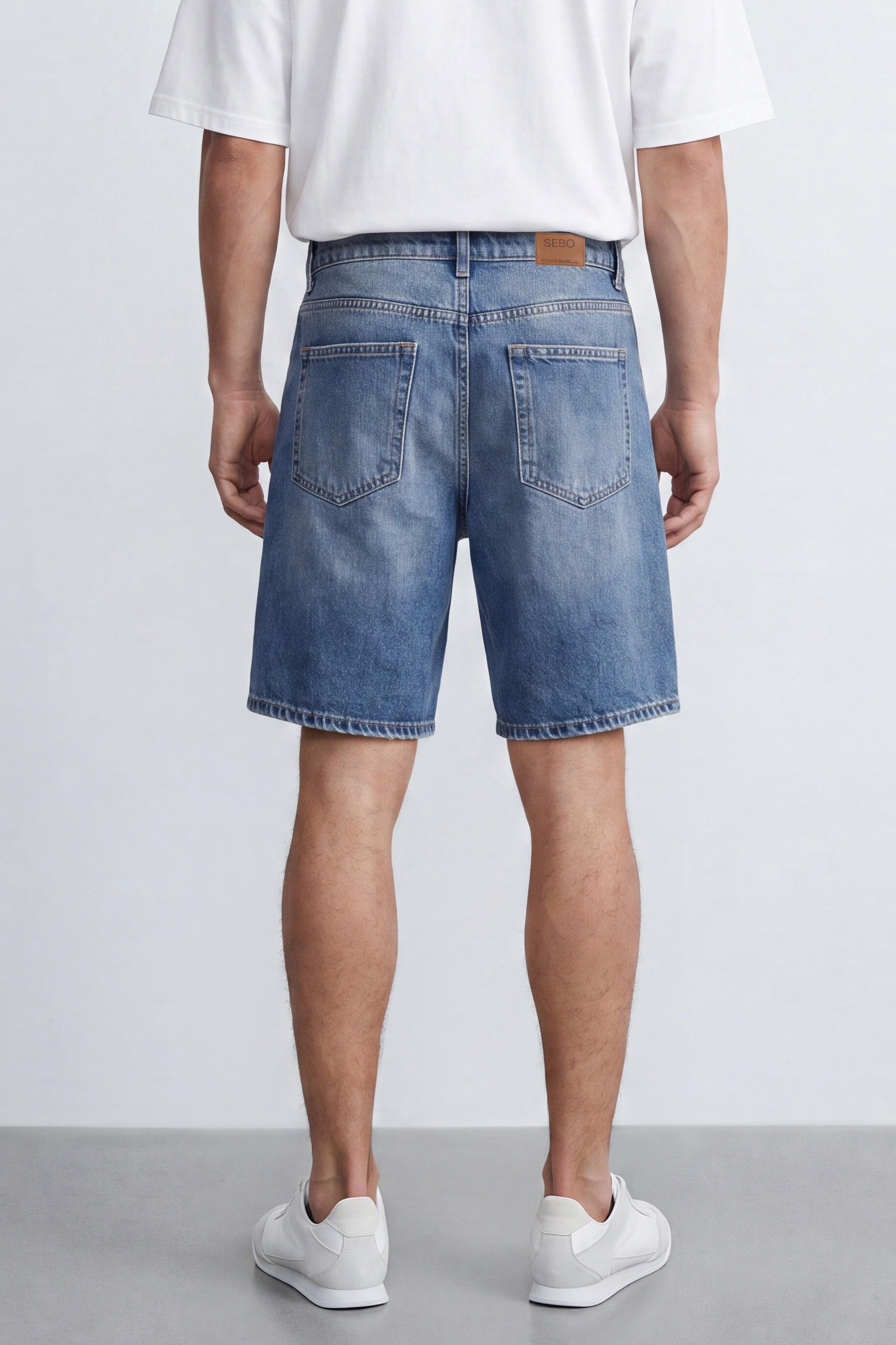 Cotton Denim Bermuda