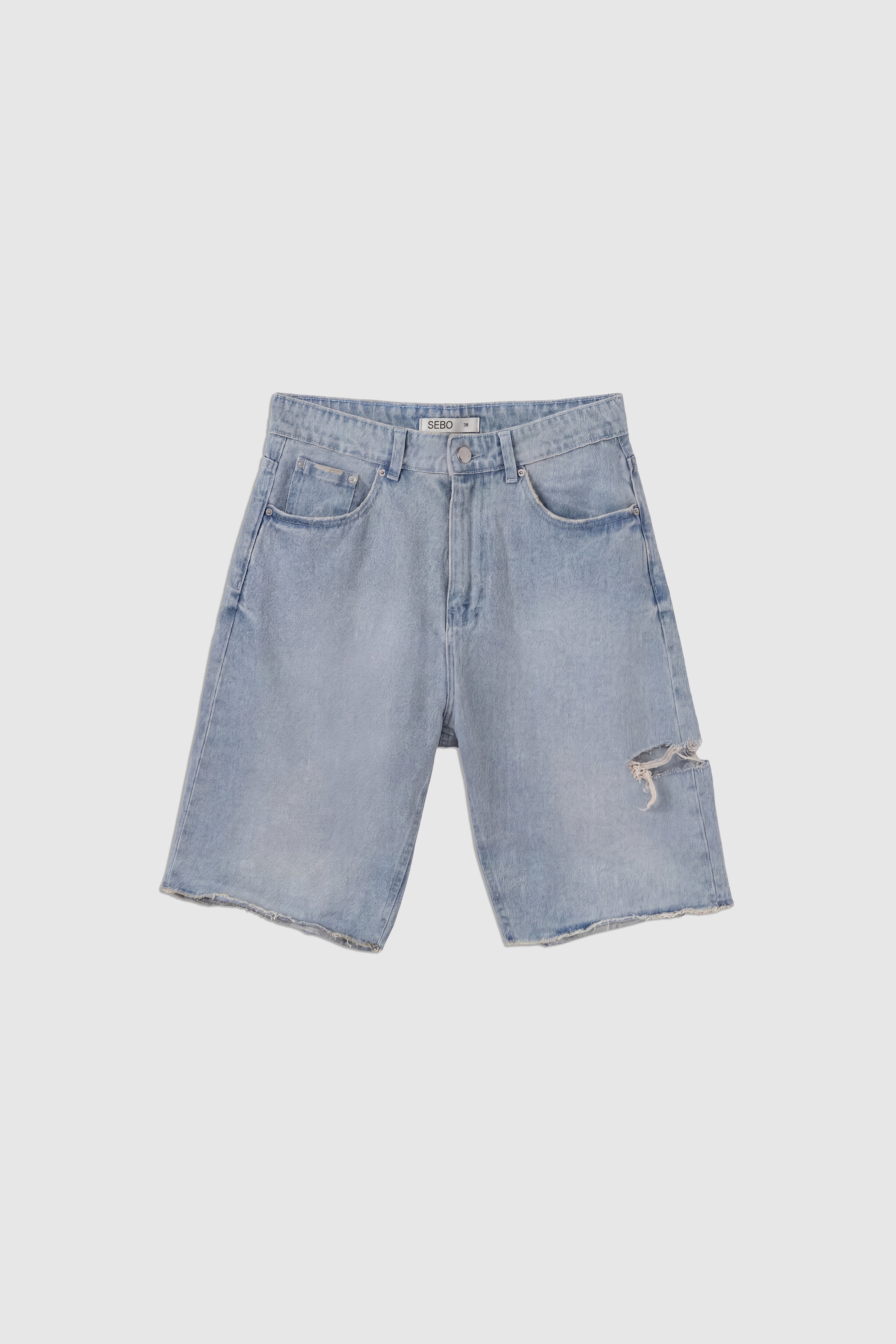 Cotton Denim Bermuda