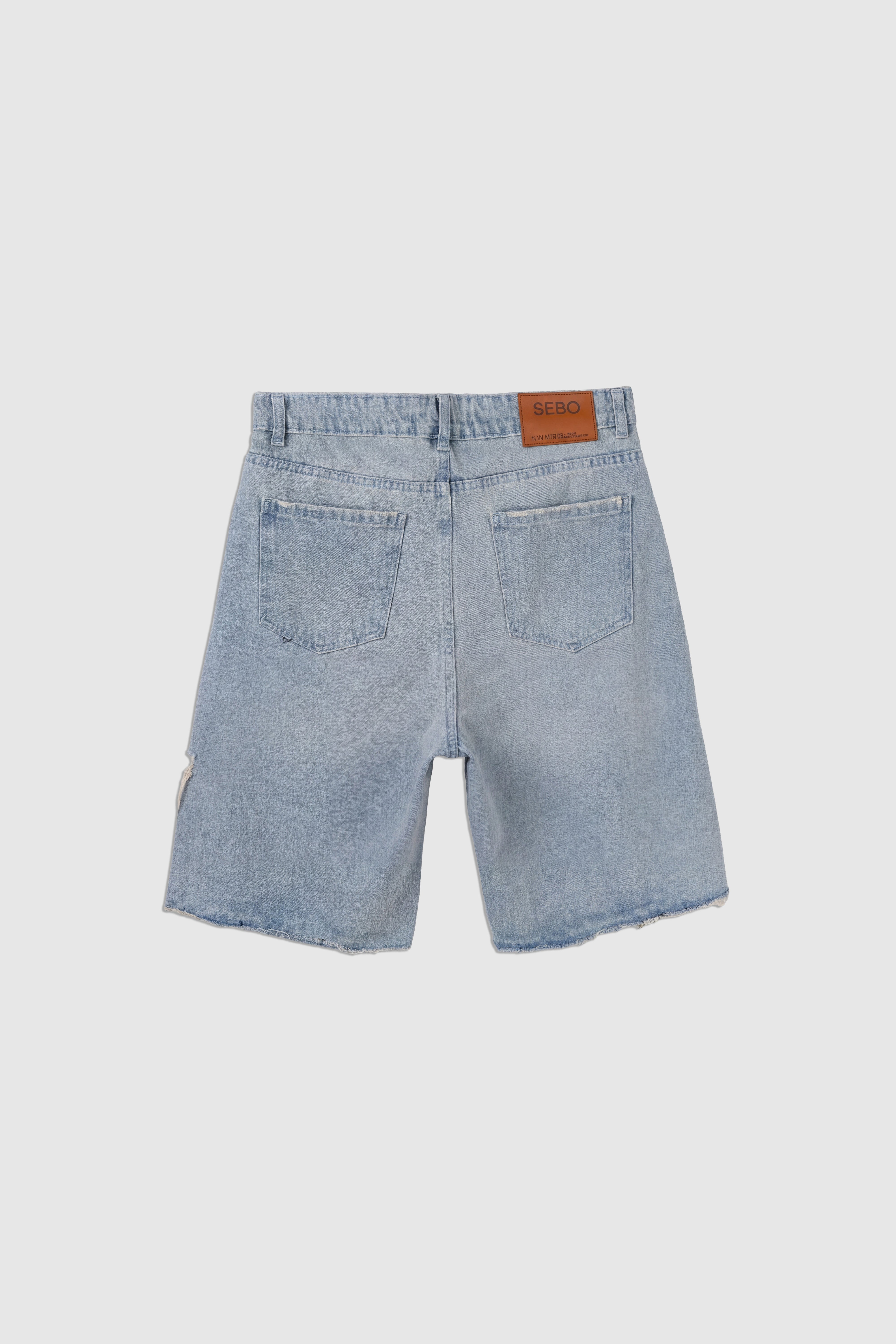 Cotton Denim Bermuda