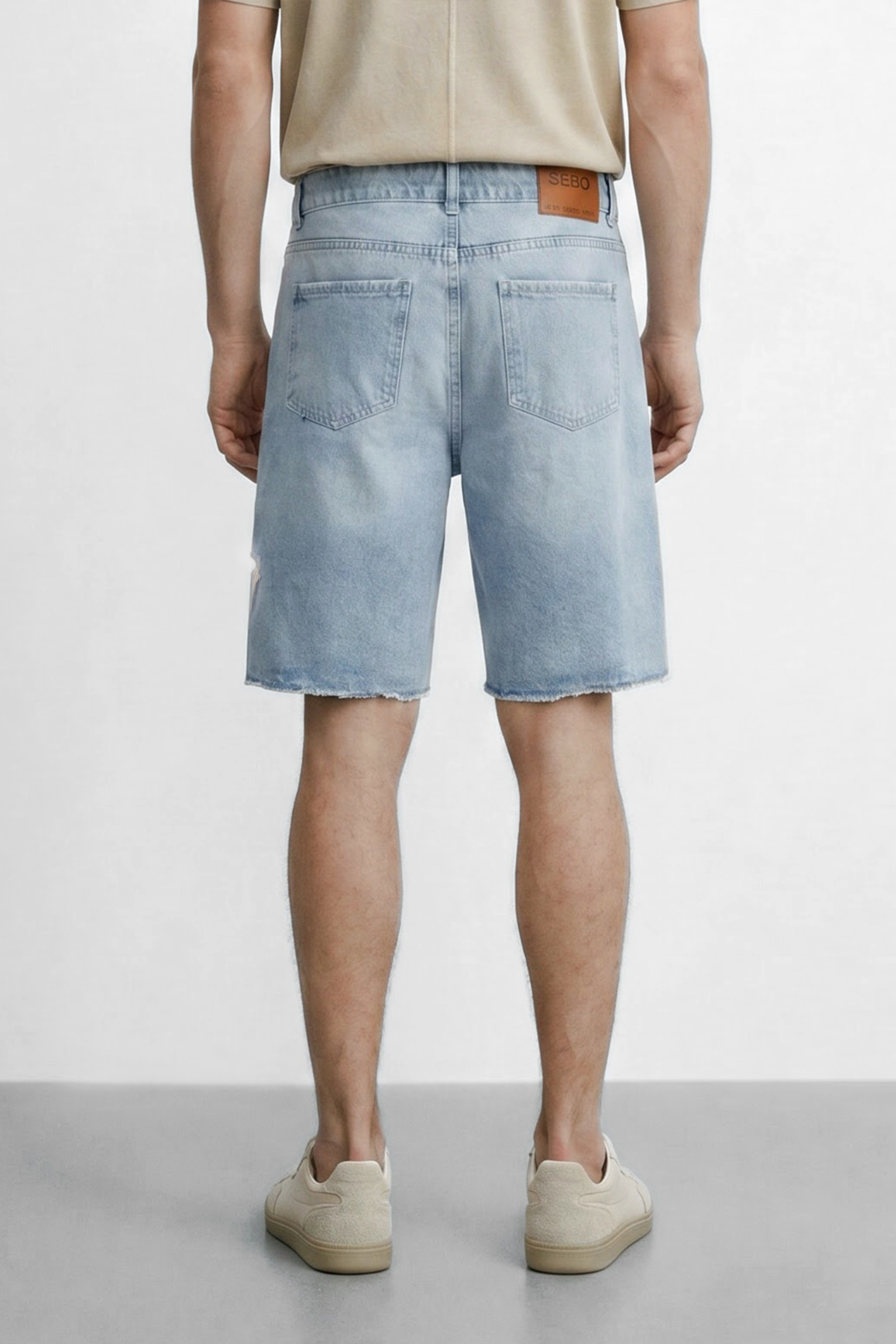 Cotton Denim Bermuda