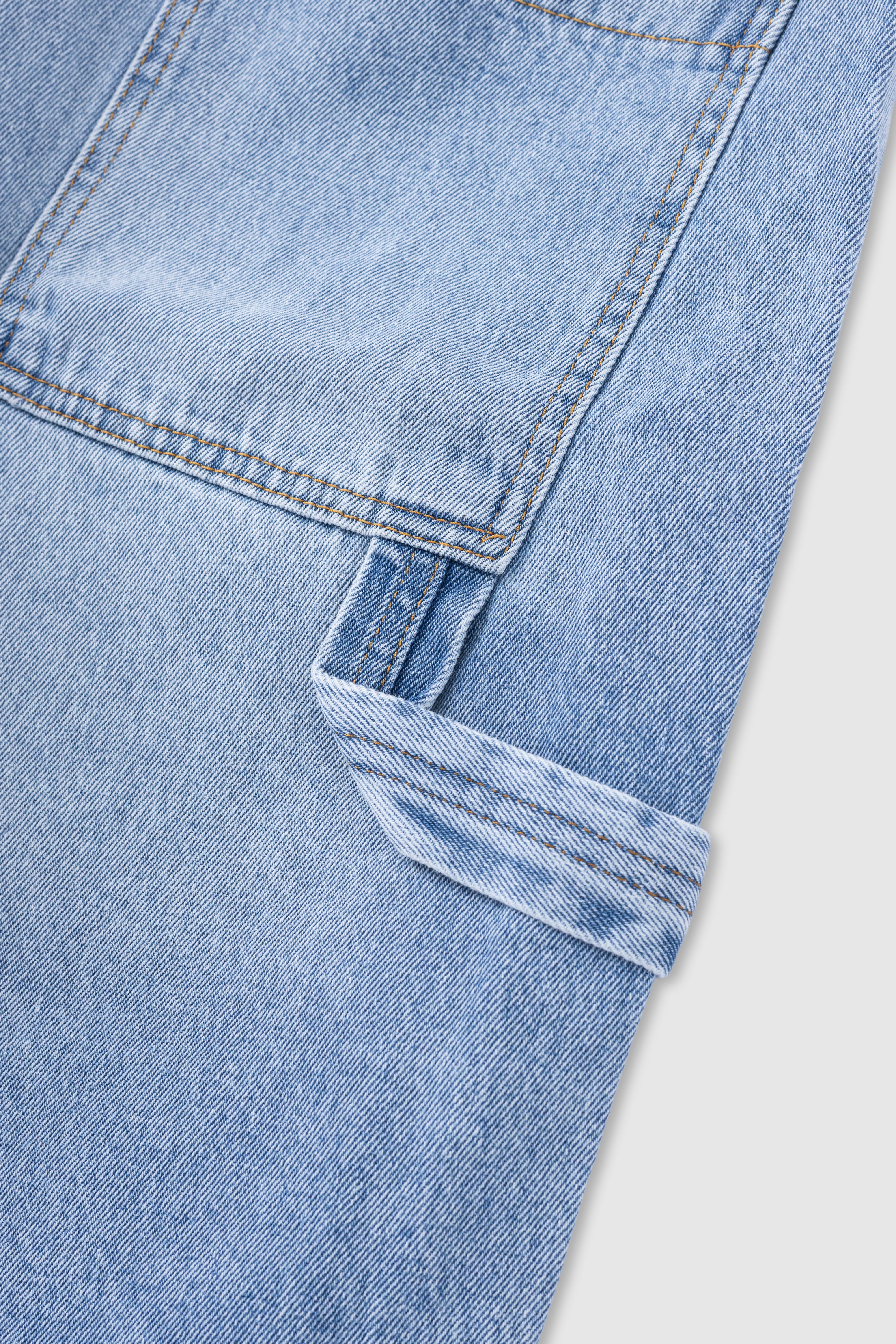 Baggy Fit Denim Bermuda