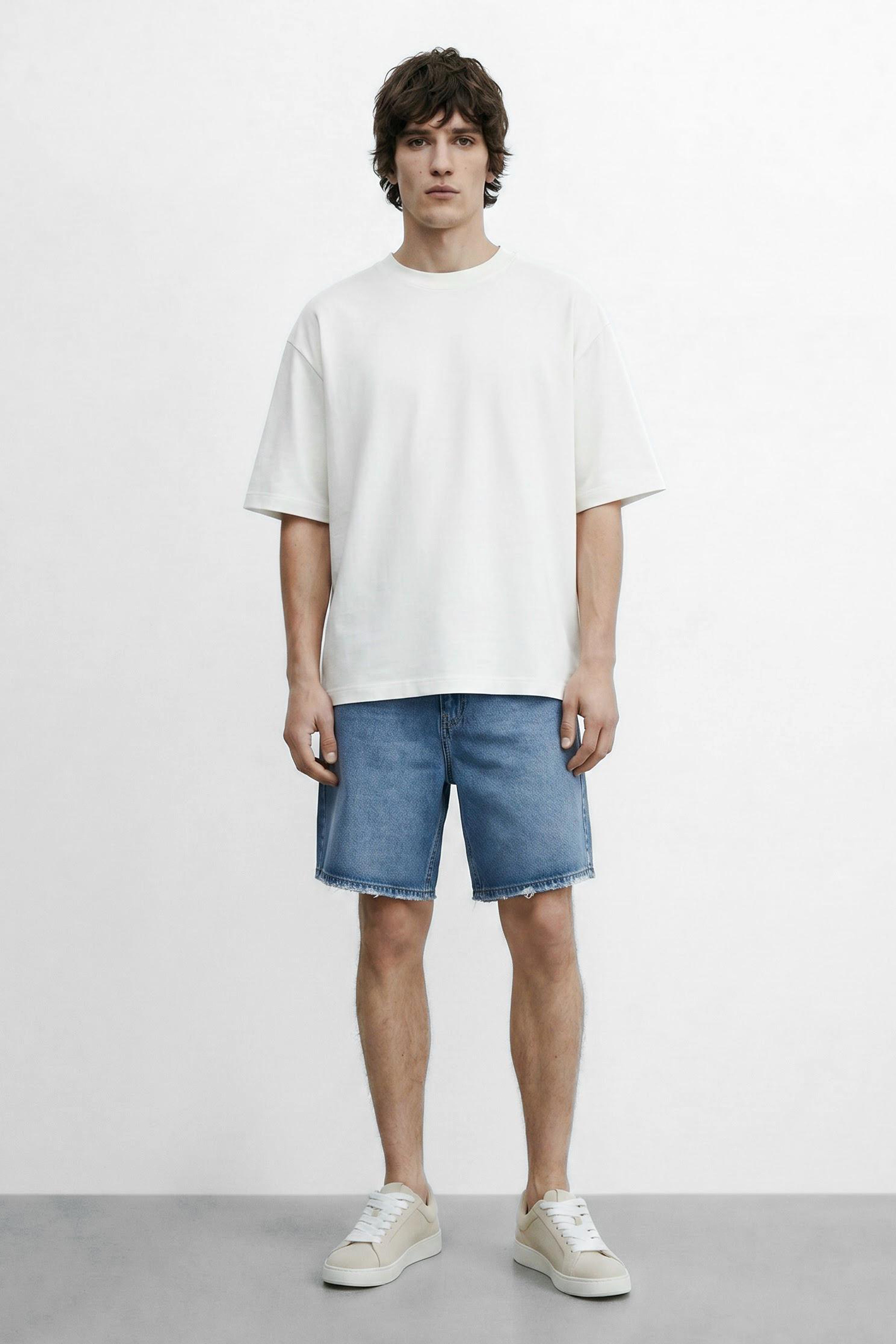 Oversized Plain Cotton T-Shirt