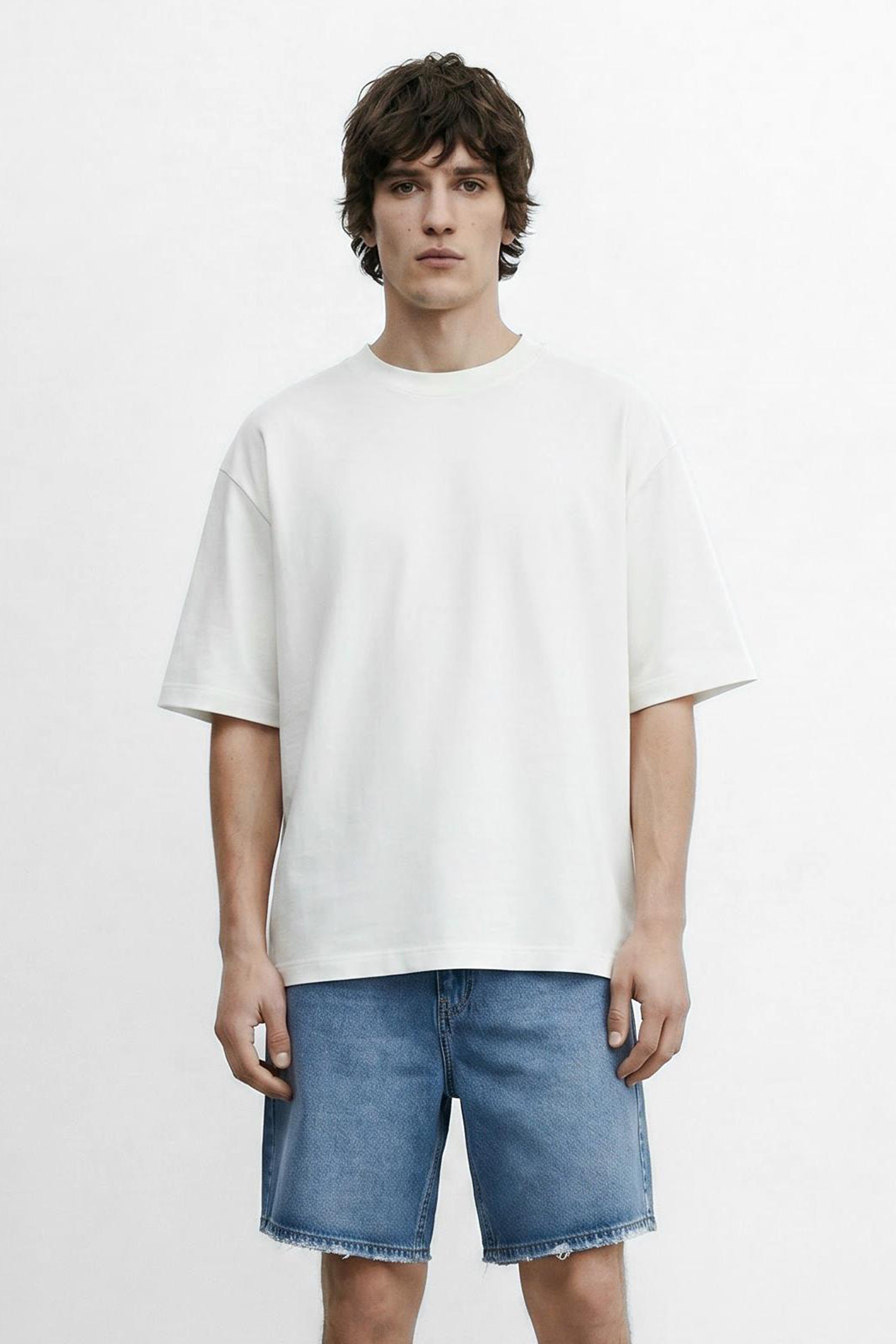 Oversized Plain Cotton T-Shirt