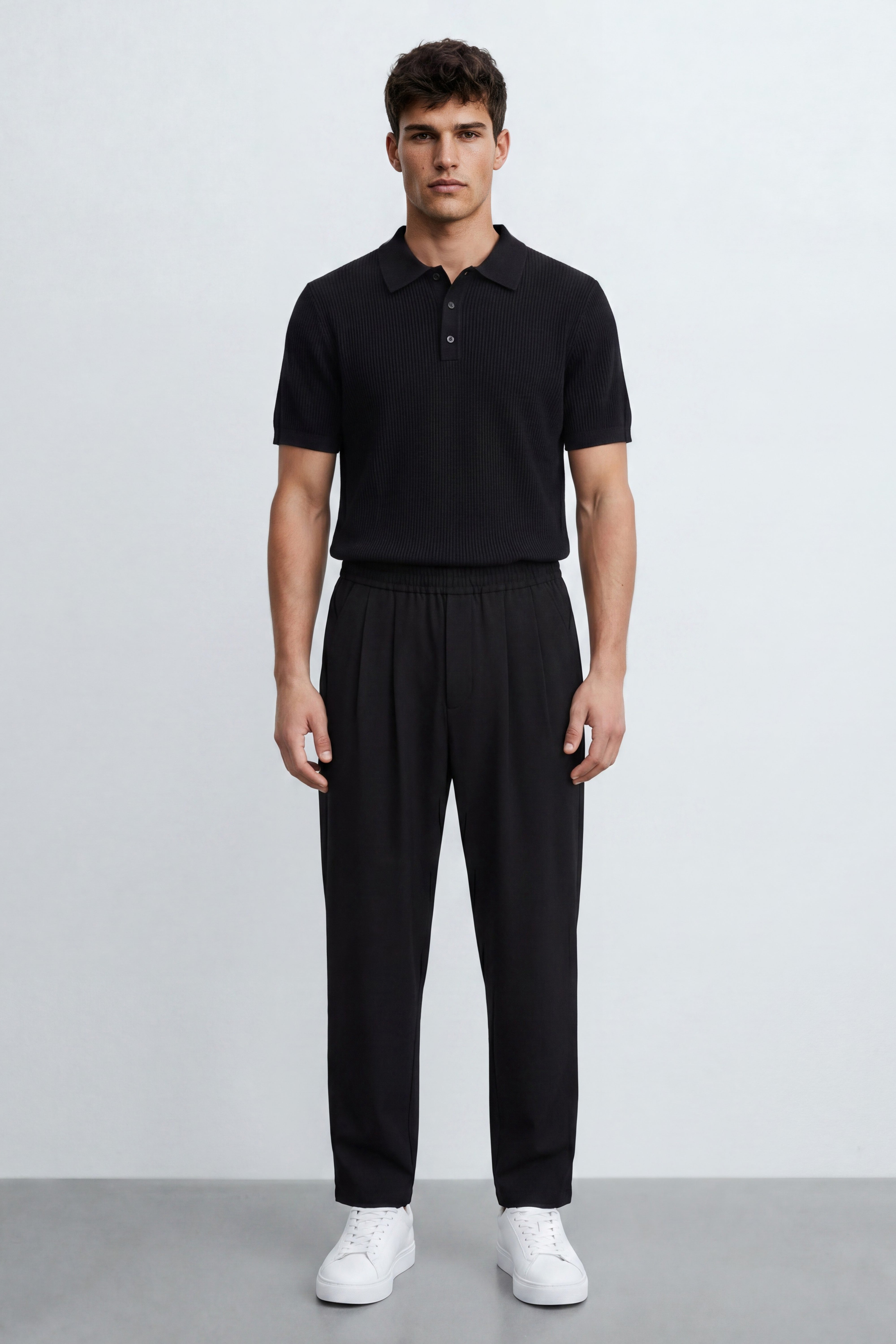 Slim Fit Cotton Knitted Polo