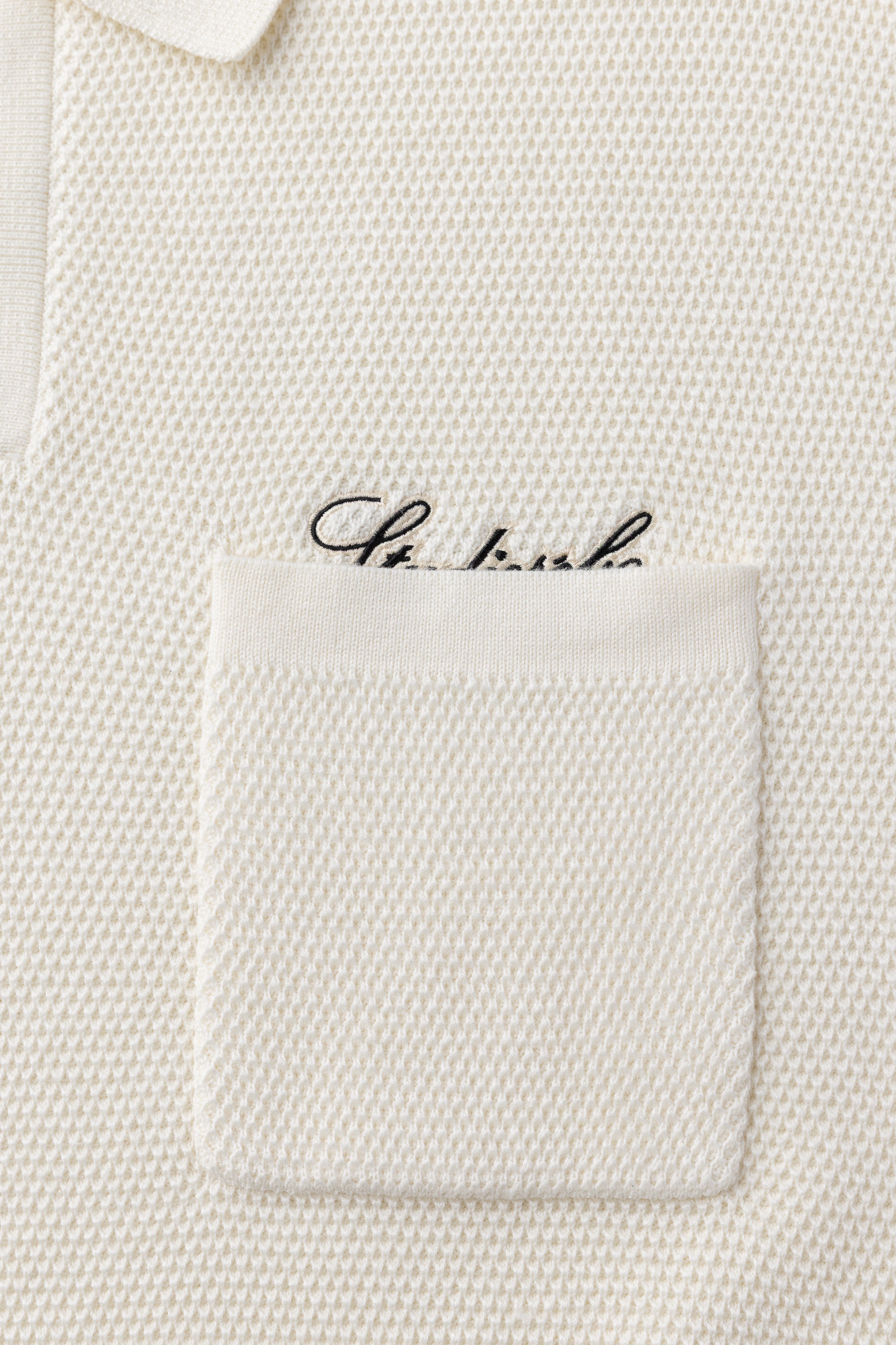 Oversized Cotton Blend Knitted Polo
