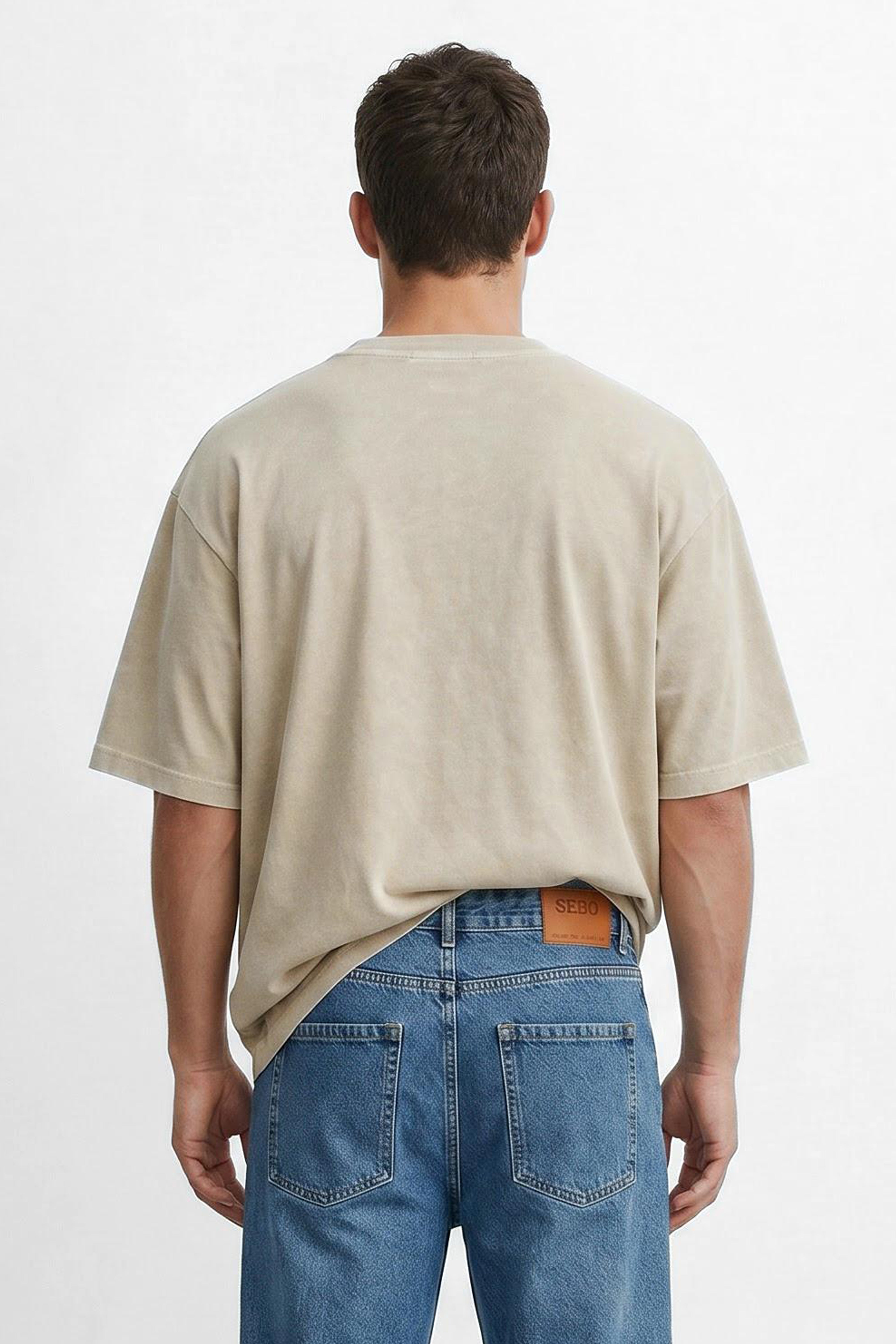 Oversized Linen Blend T-Shirt