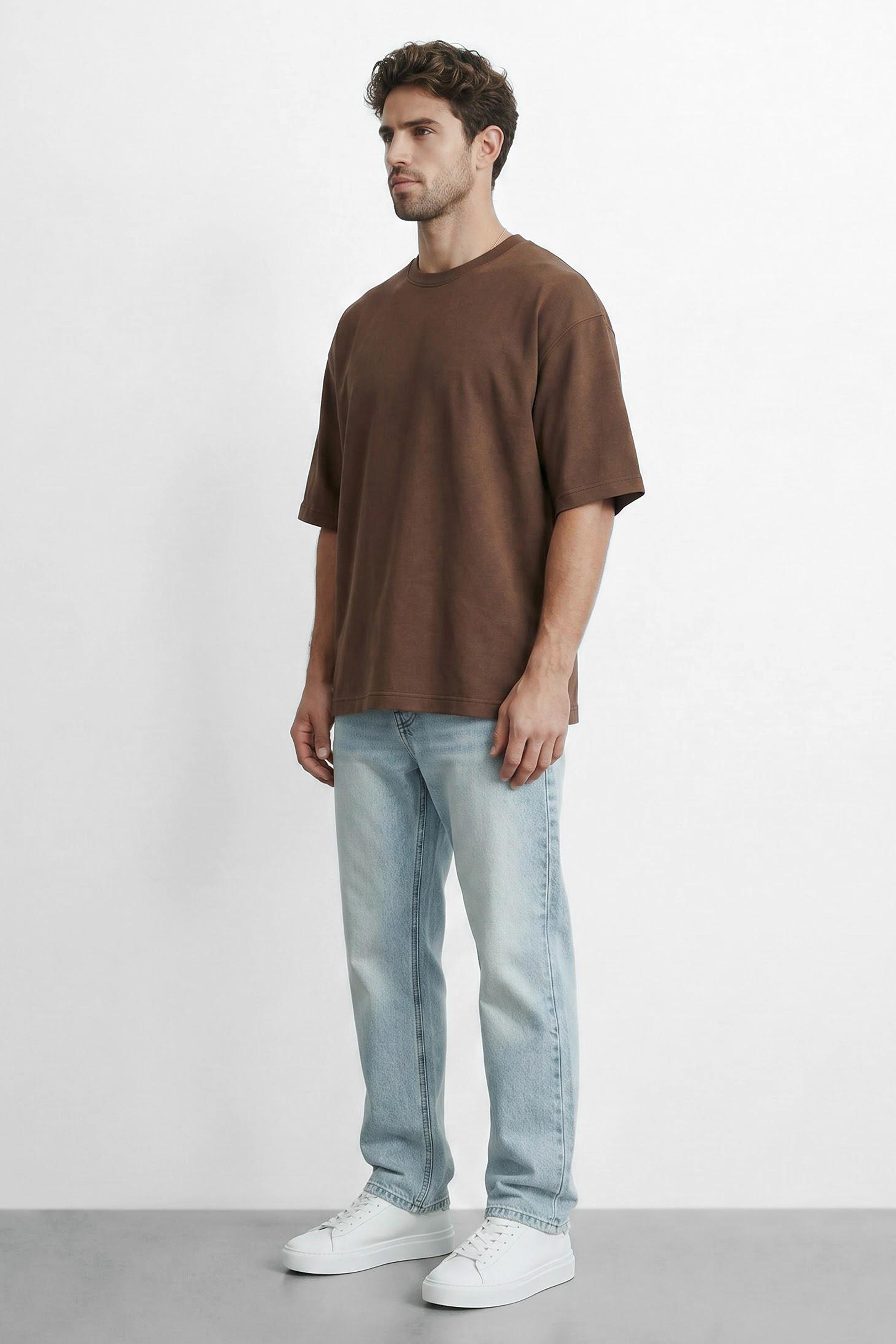 Oversized Linen Blend T-Shirt