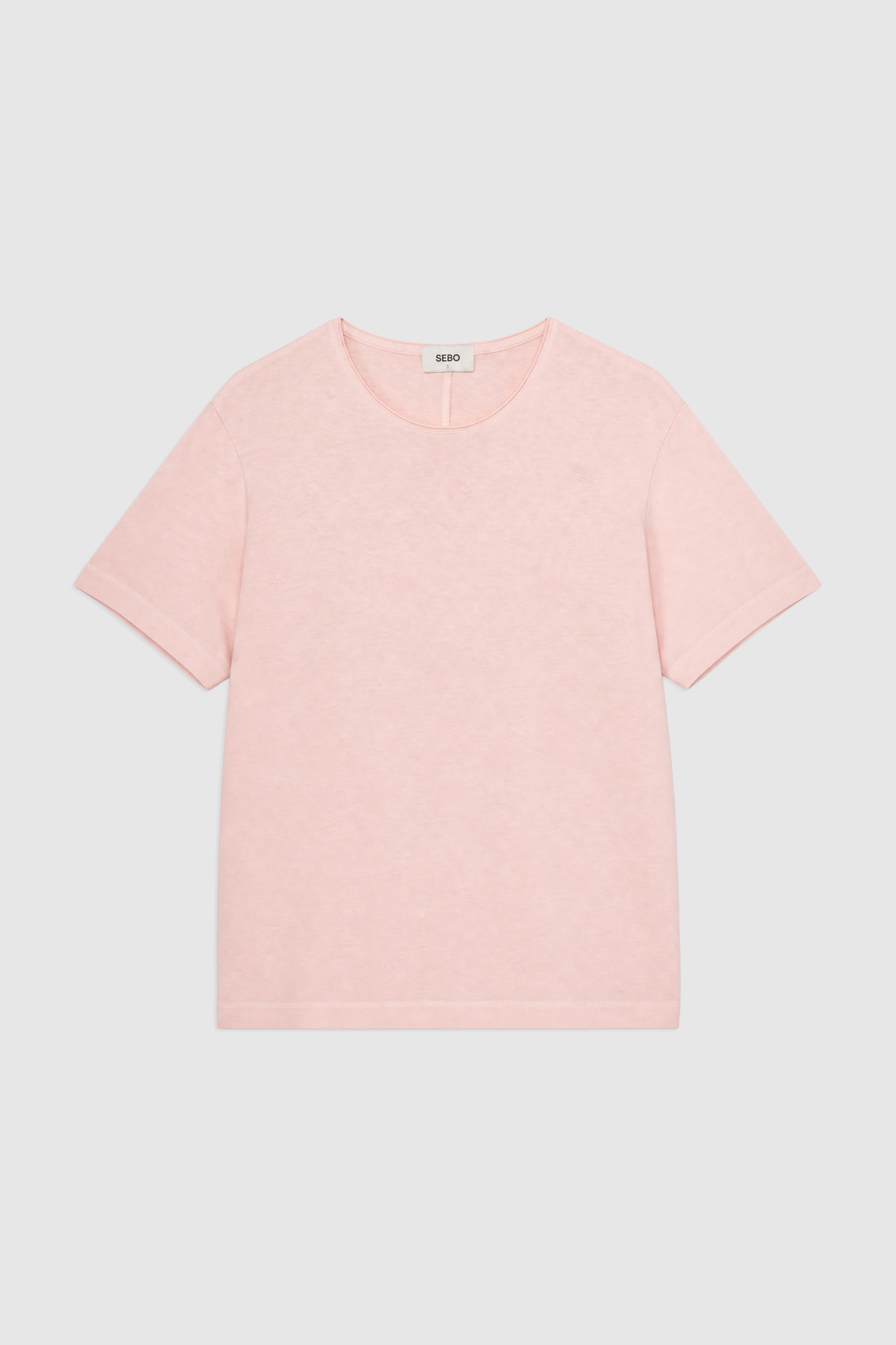 Mid Fit Linen Blend T-Shirt