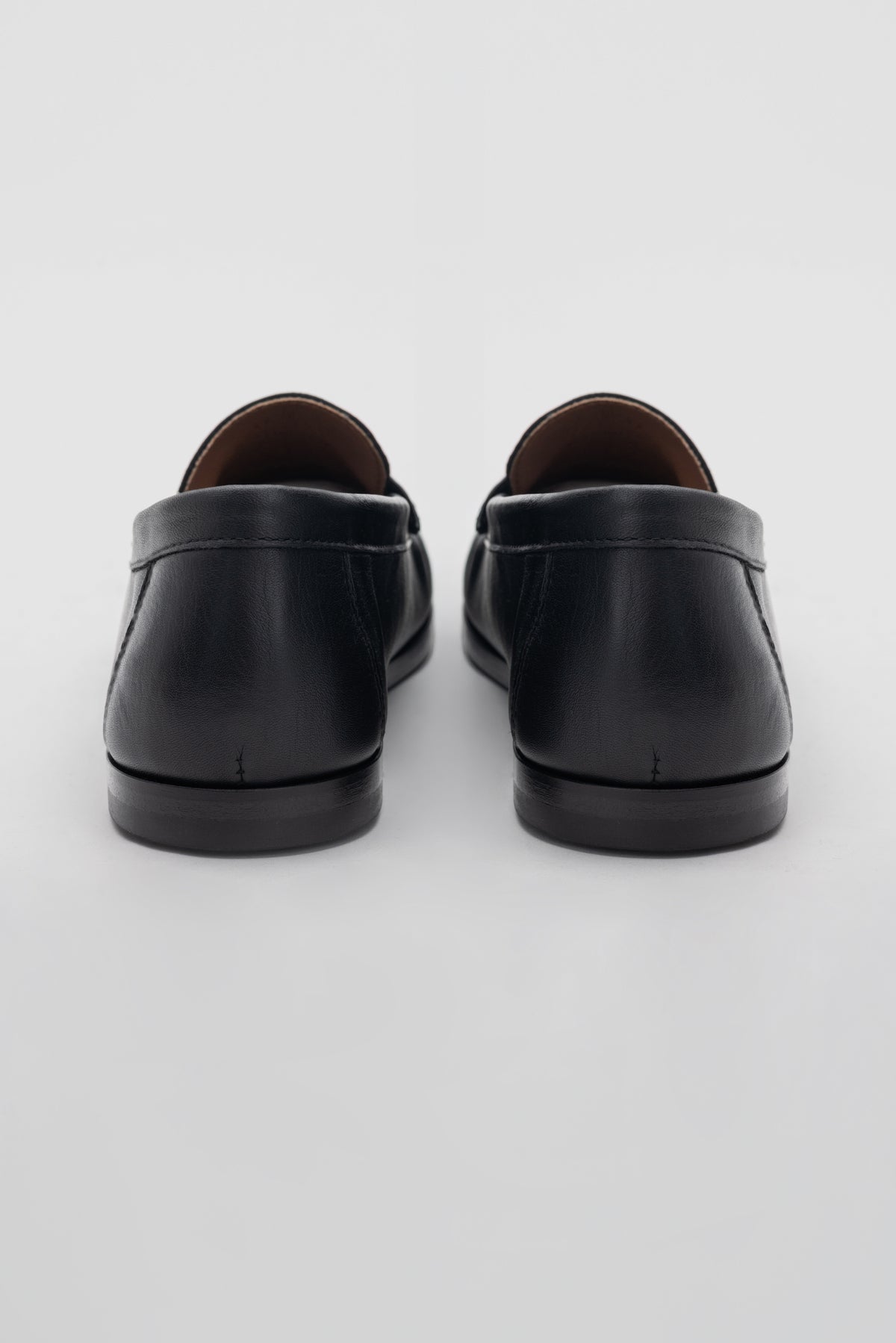 Classic Black Leather Loafers