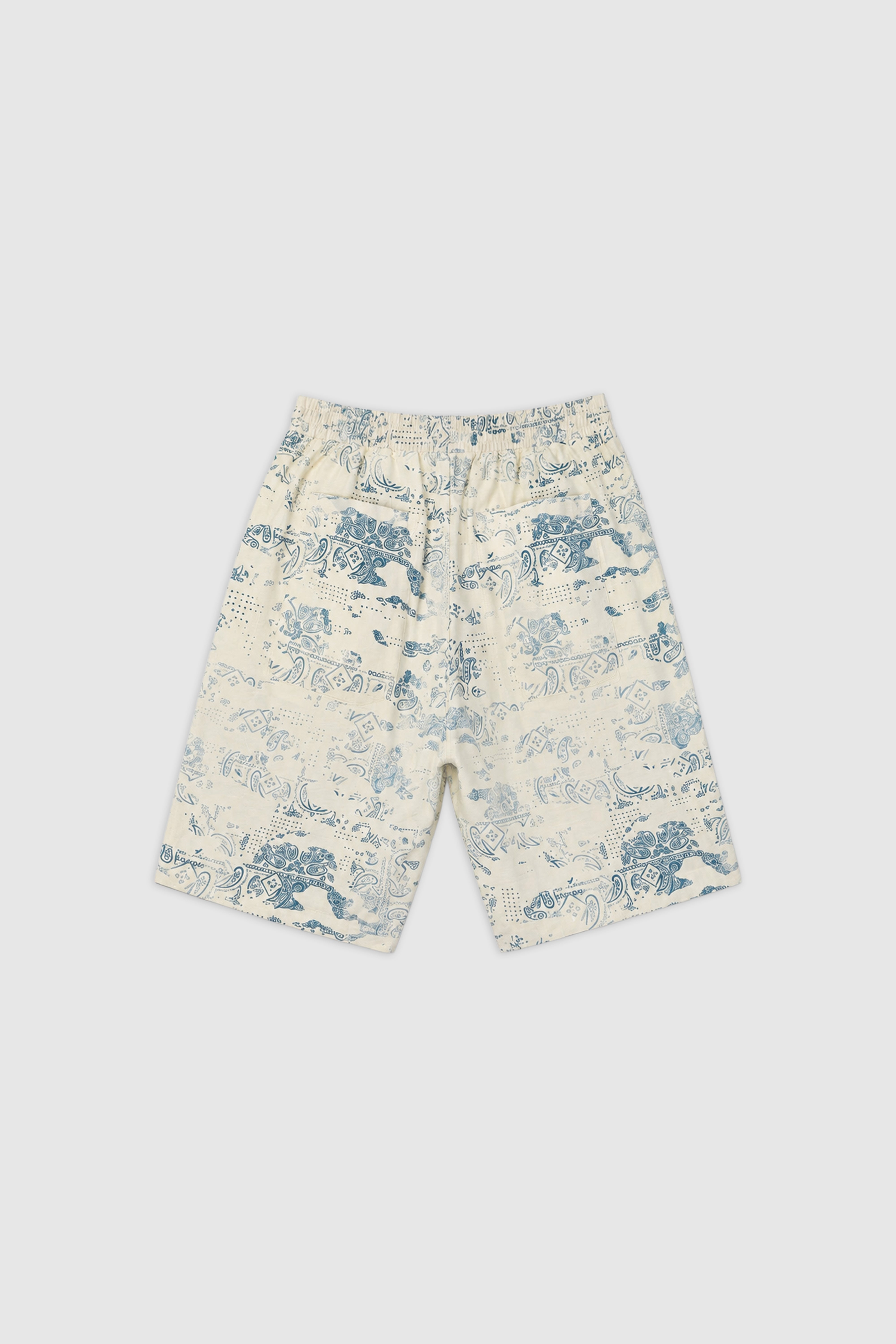 Oversized Print Bermuda