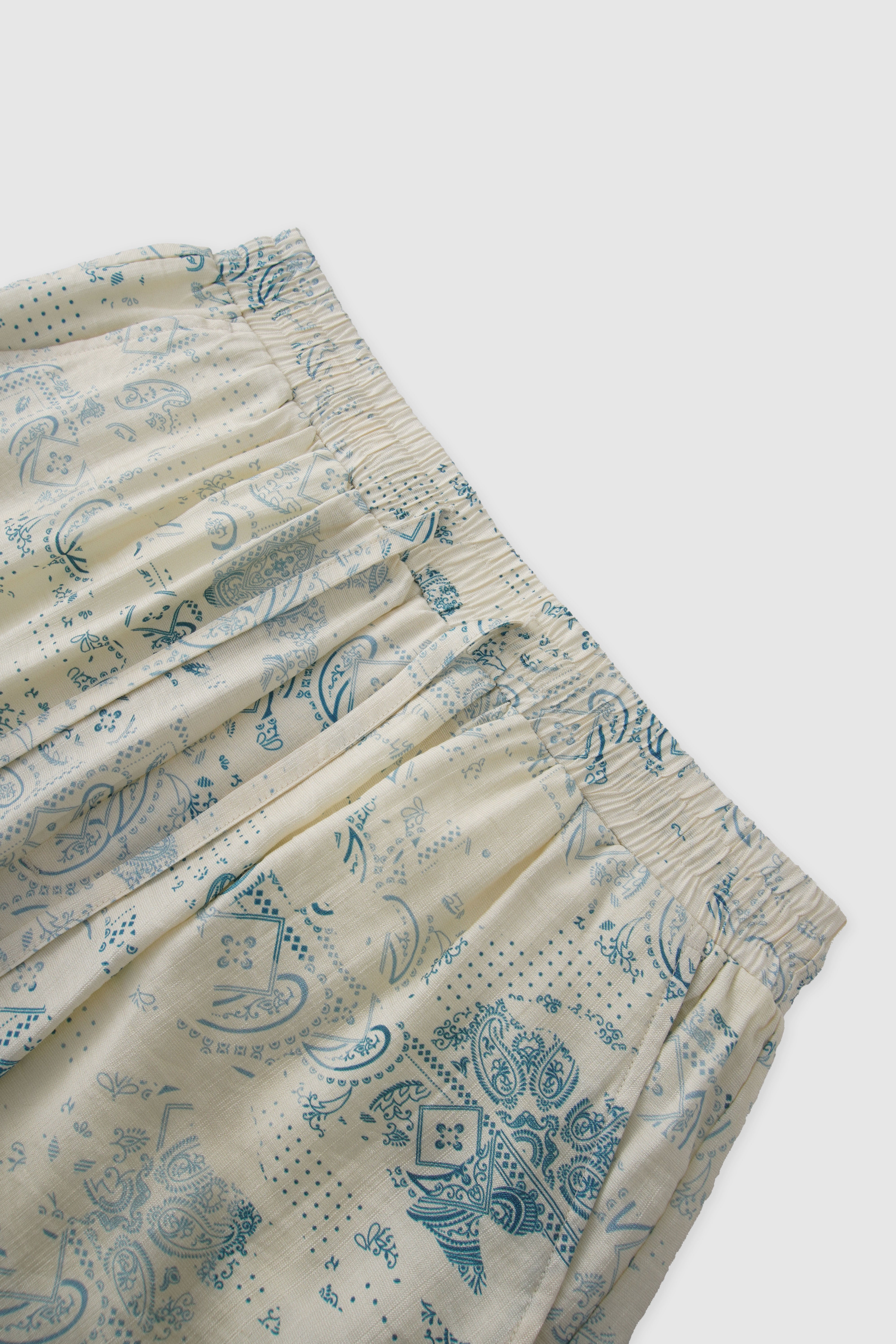 Oversized Print Bermuda
