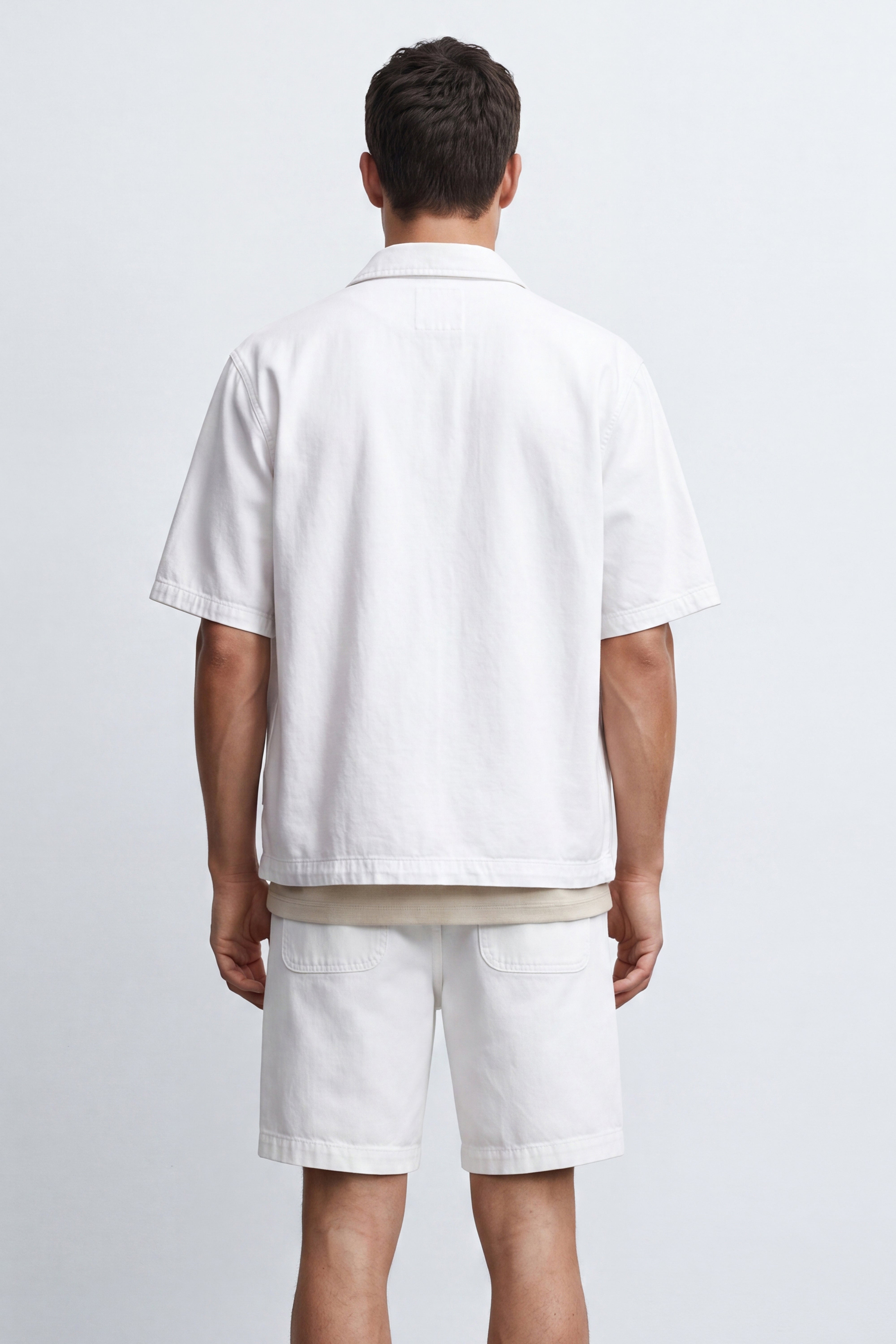 Linen Blend Short Sleeve Shirt