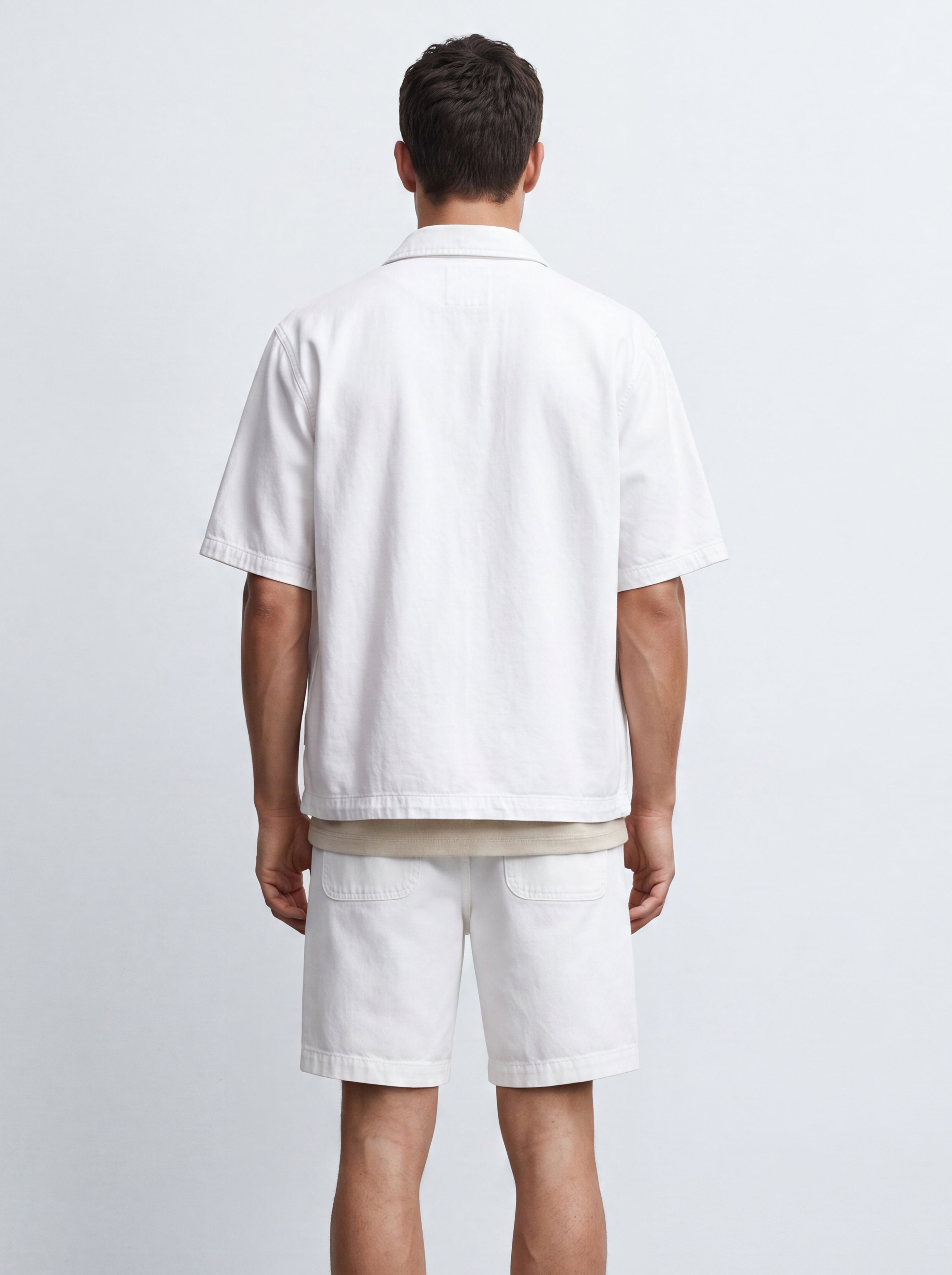 Linen Blend Short Sleeve Shirt