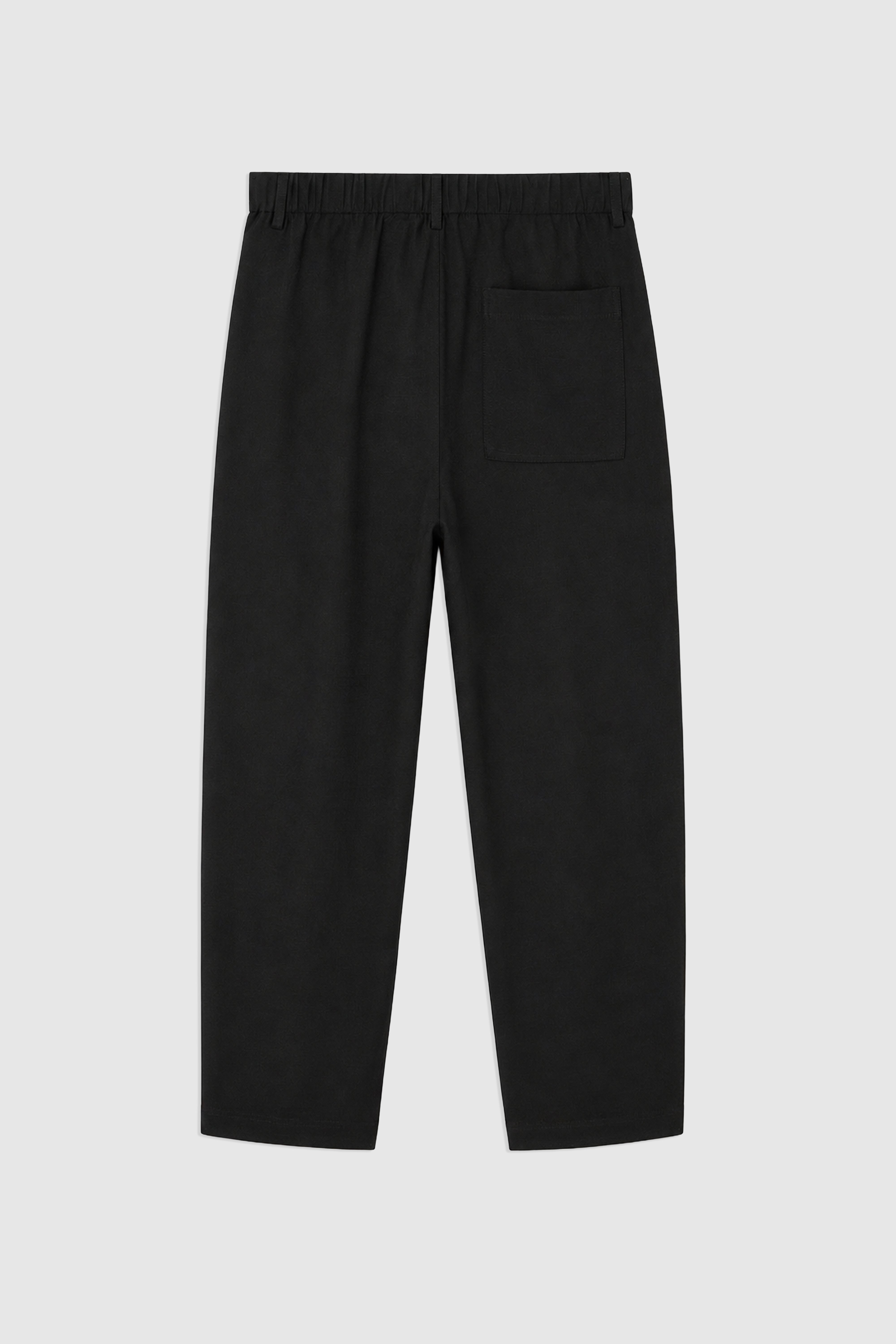 Carrot Fit Linen Blend Pants