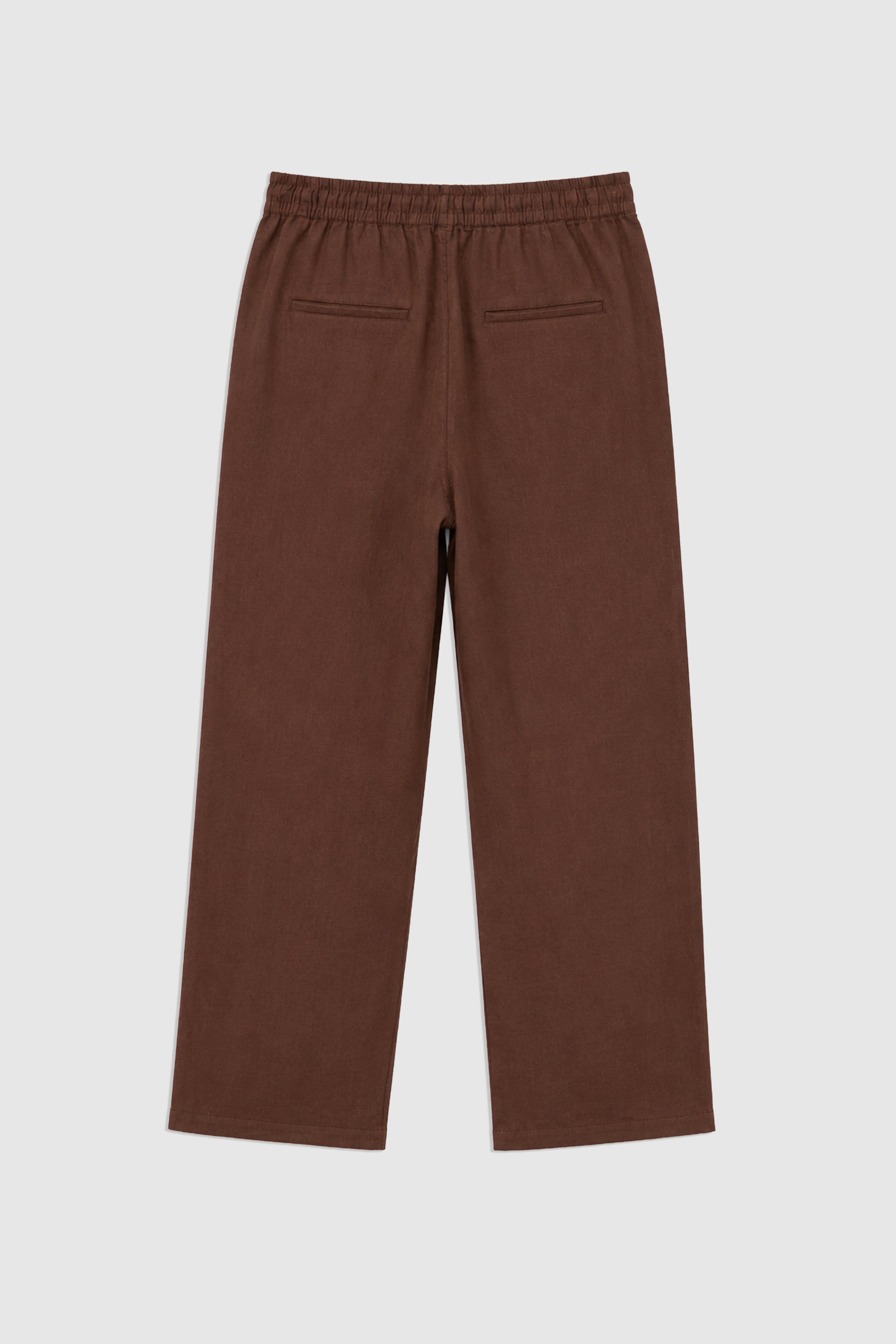 Straight Fit Linen Pants