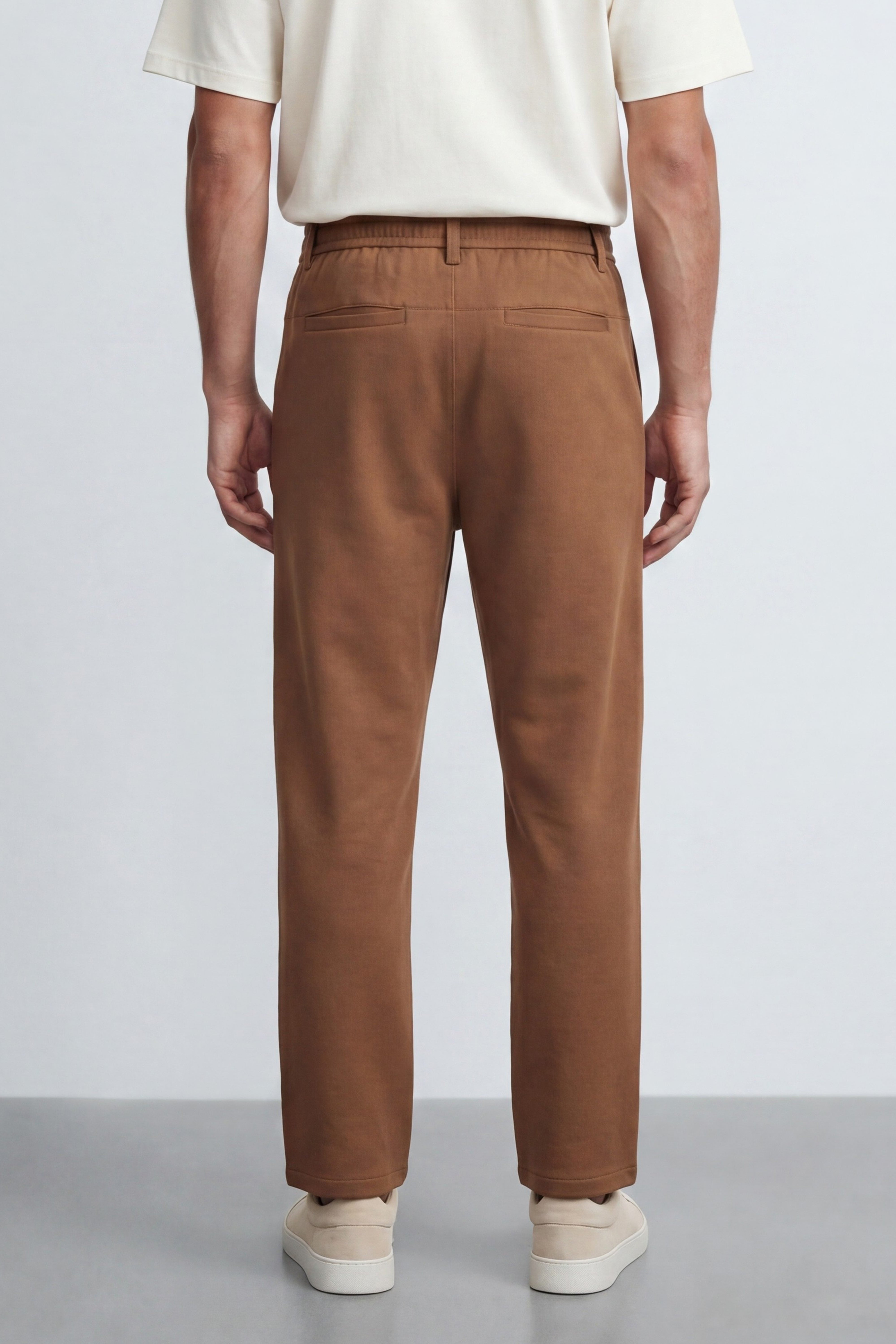 Slim Fit Cotton Blend Pants