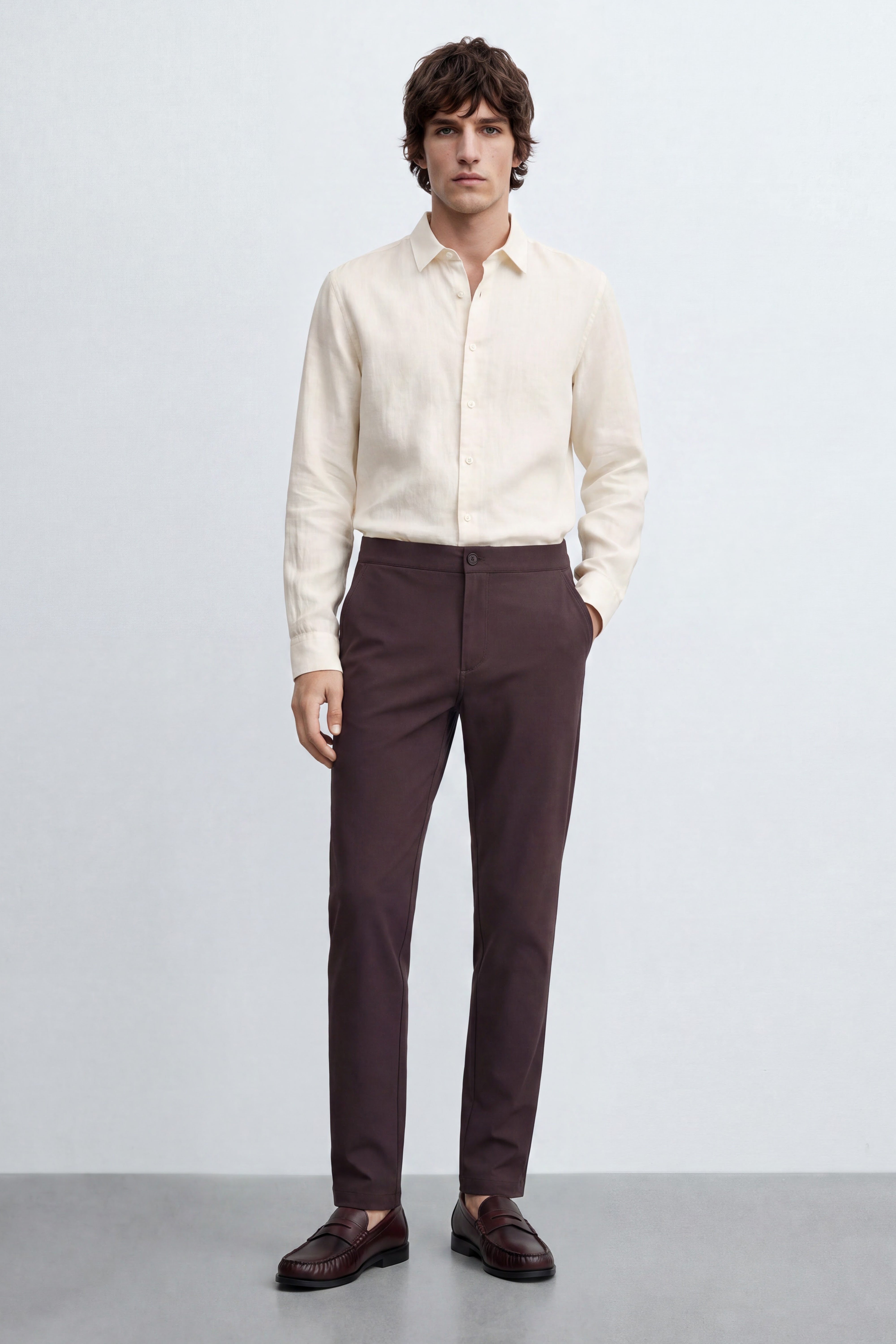 Carrot Fit Tailored Pants