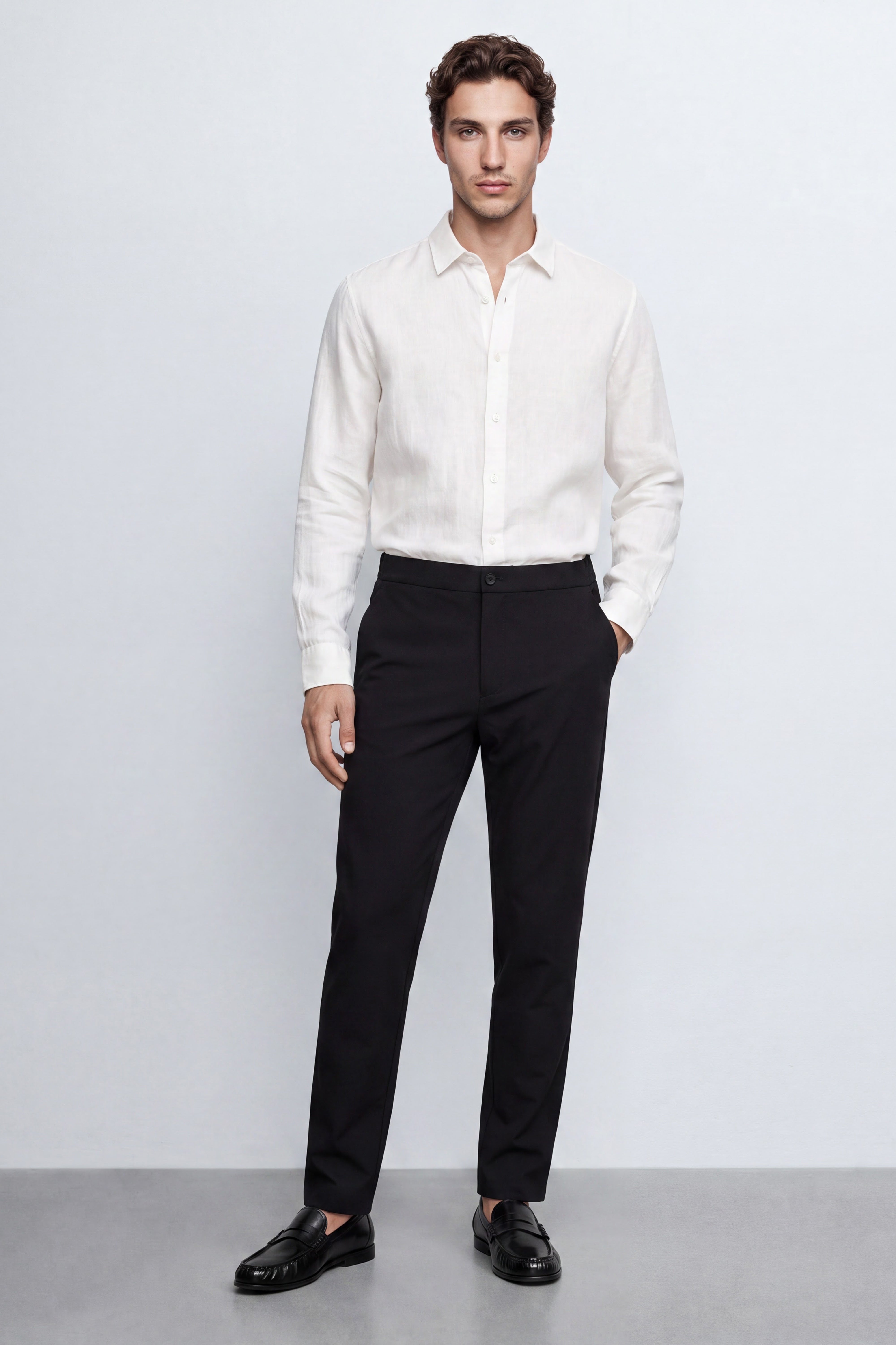 Carrot Fit Tailored Pants