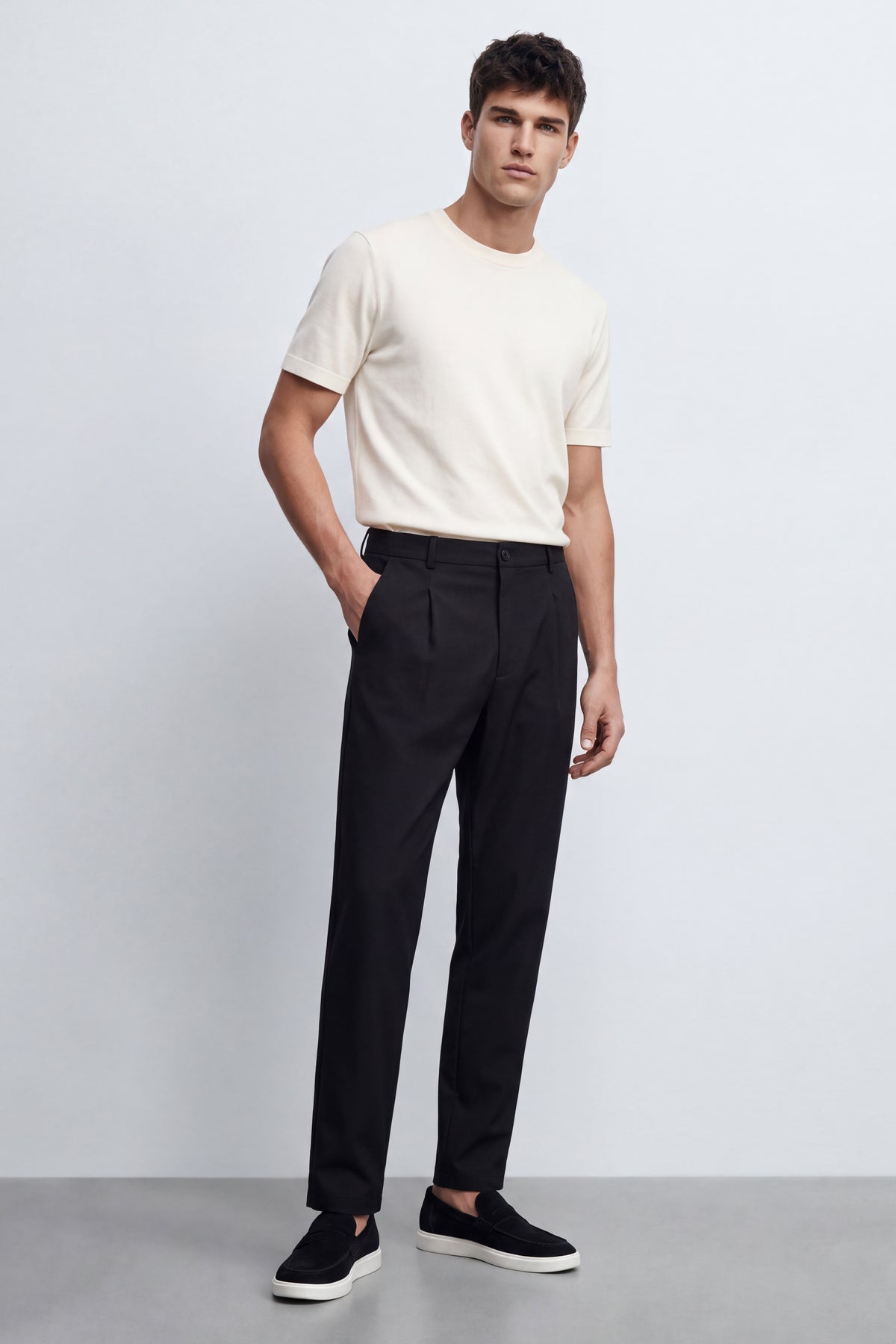 Carrot Fit Semi Tailored Pants