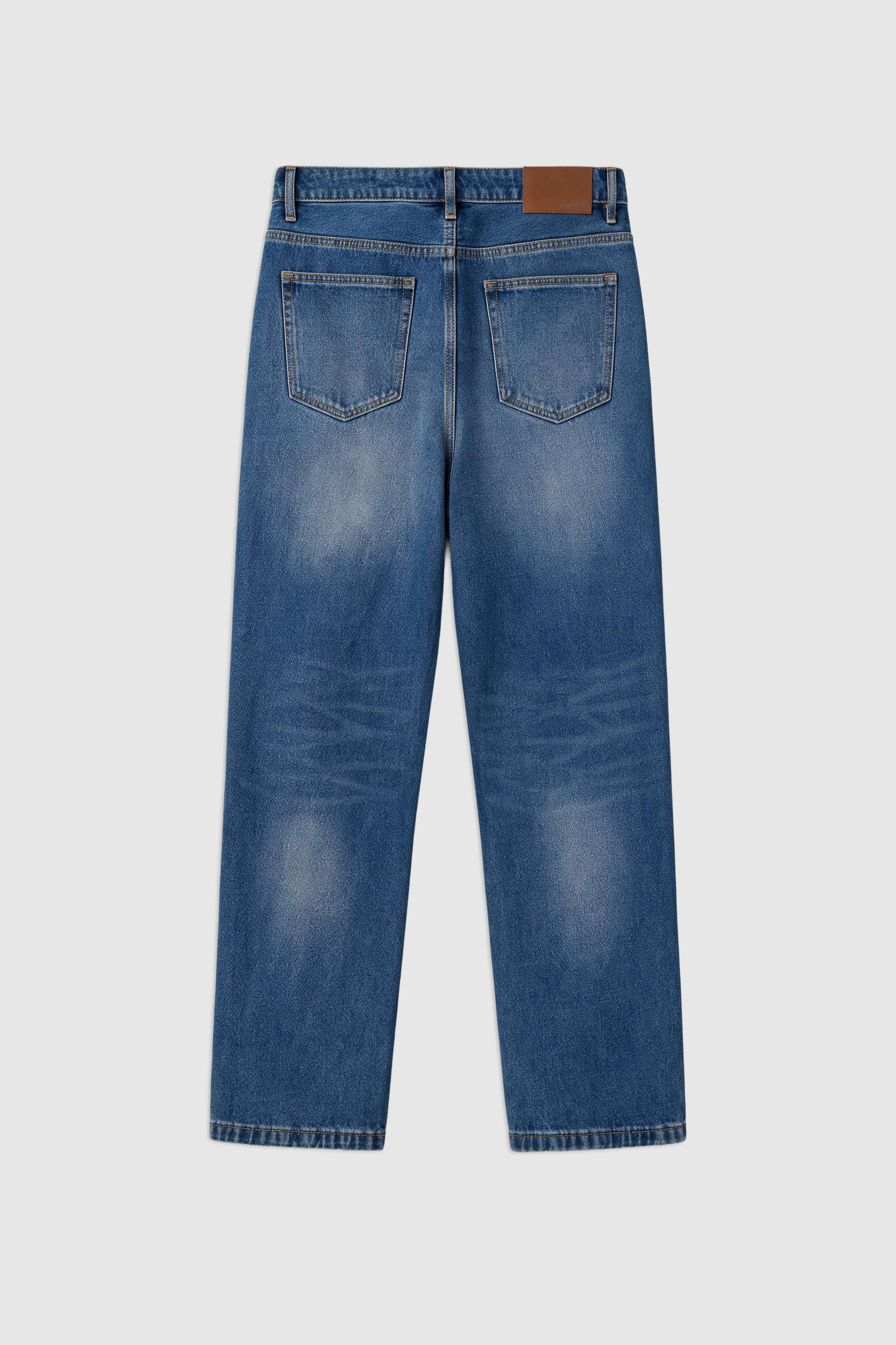 Straight Fit Cotton Jeans