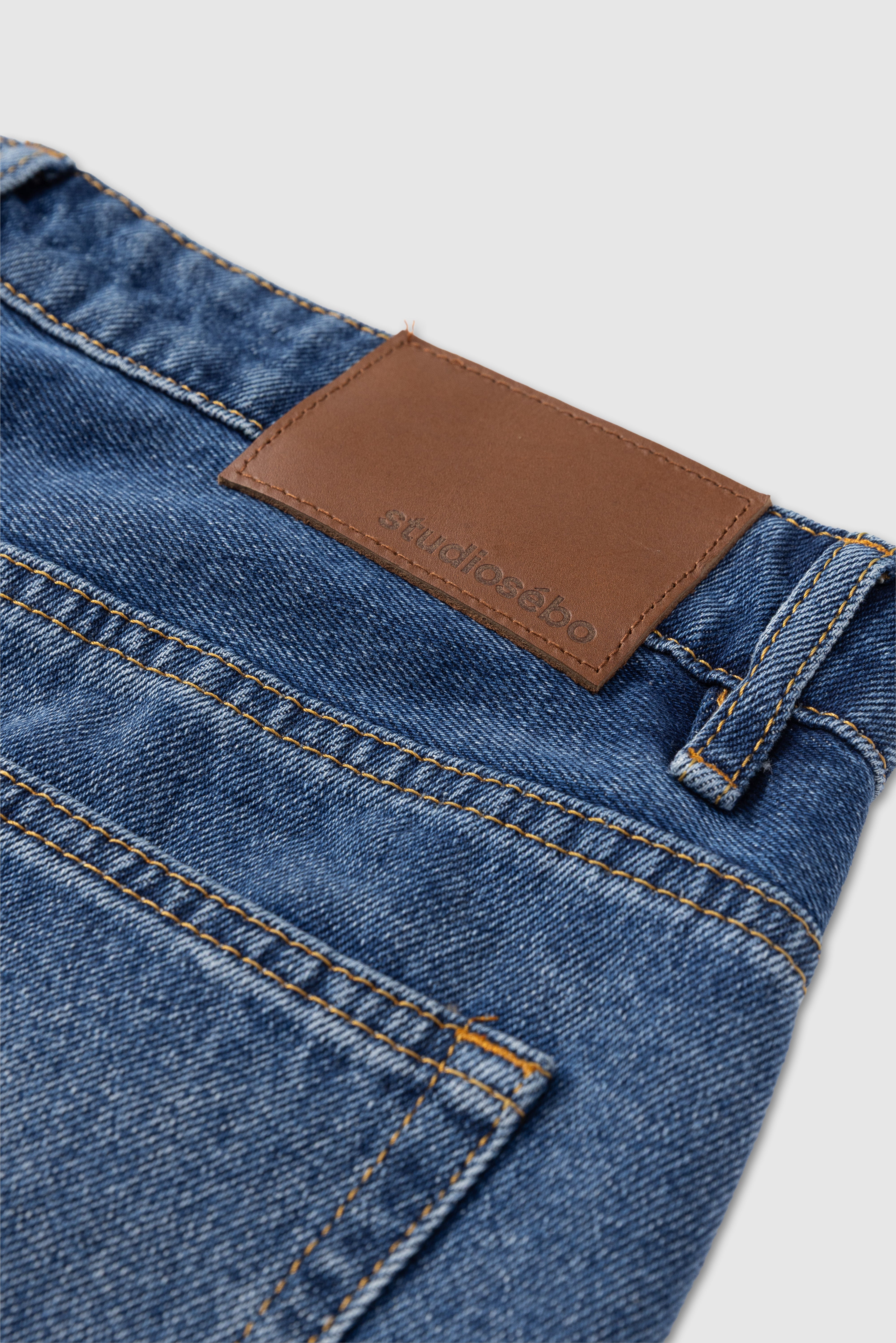 Straight Fit Cotton Jeans