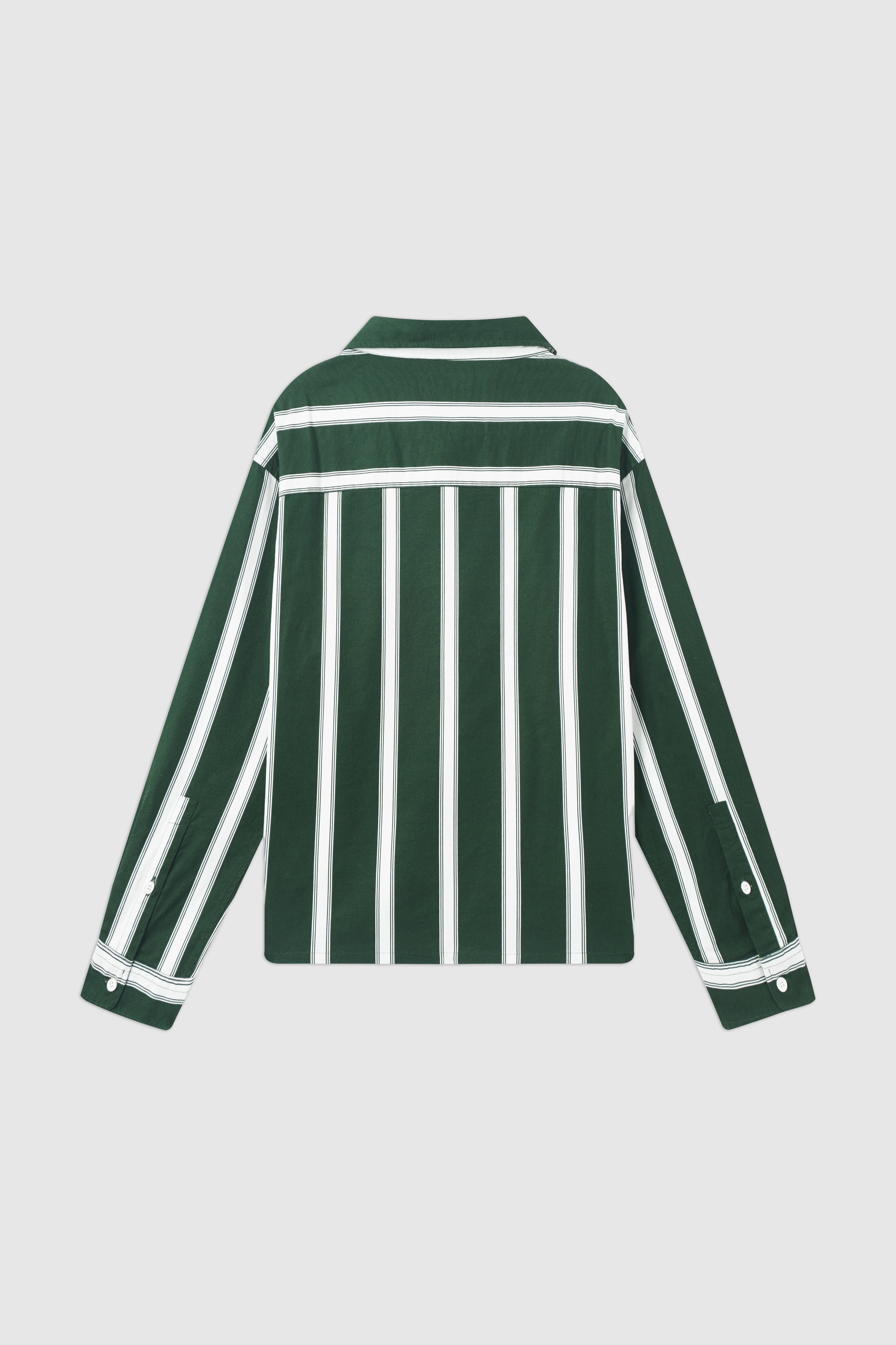 Boxy Fit Striped Oxford Shirt